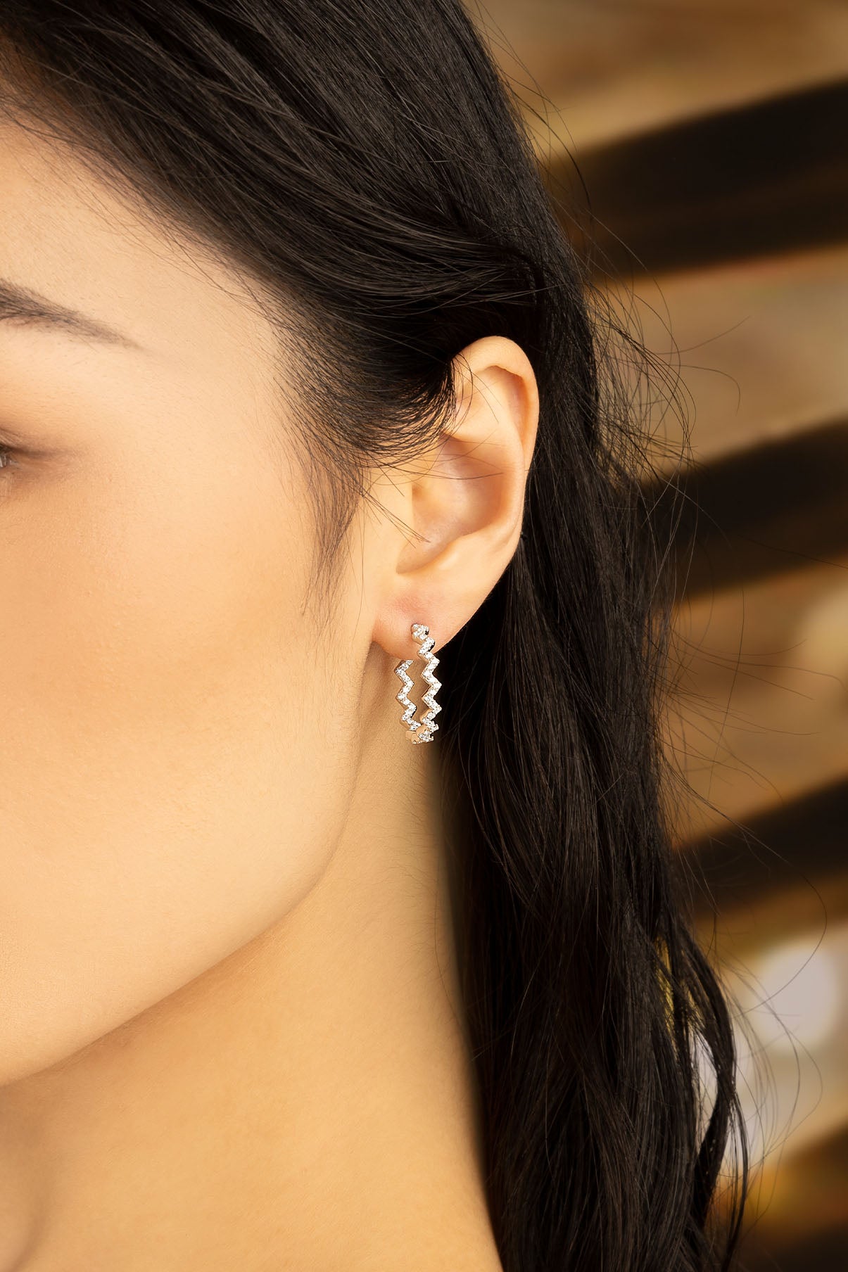 Boucles d'Oreilles Up and Down APM Monaco en argent