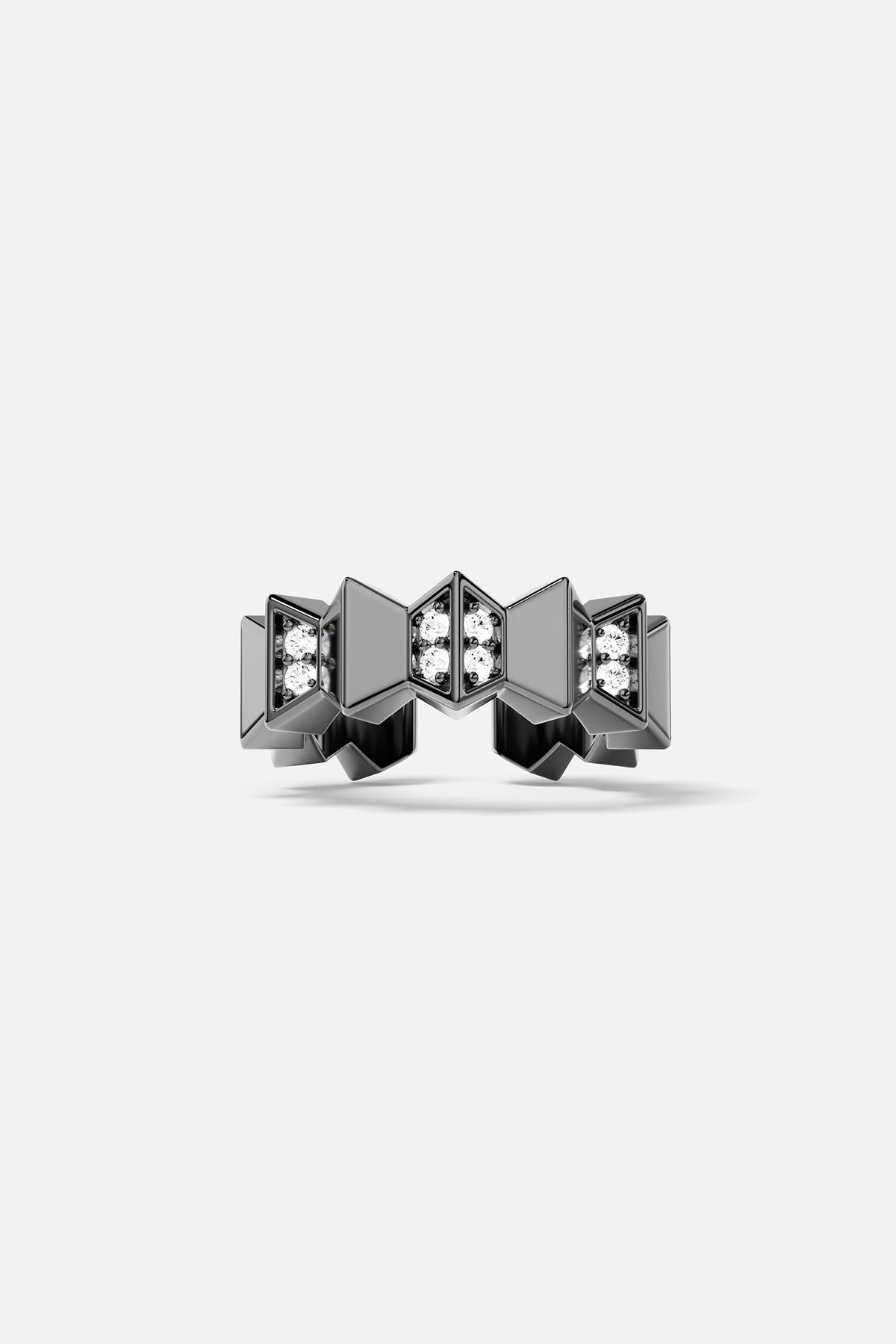 APM Monaco Ear Cuff Up and Down en Argent
