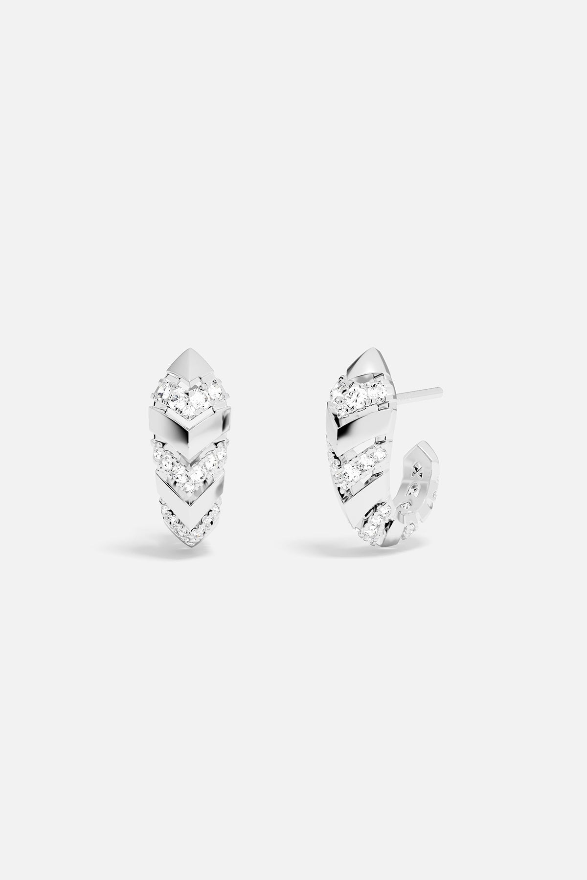 APM Monaco Boucles d'Oreilles Kaa en Argent
