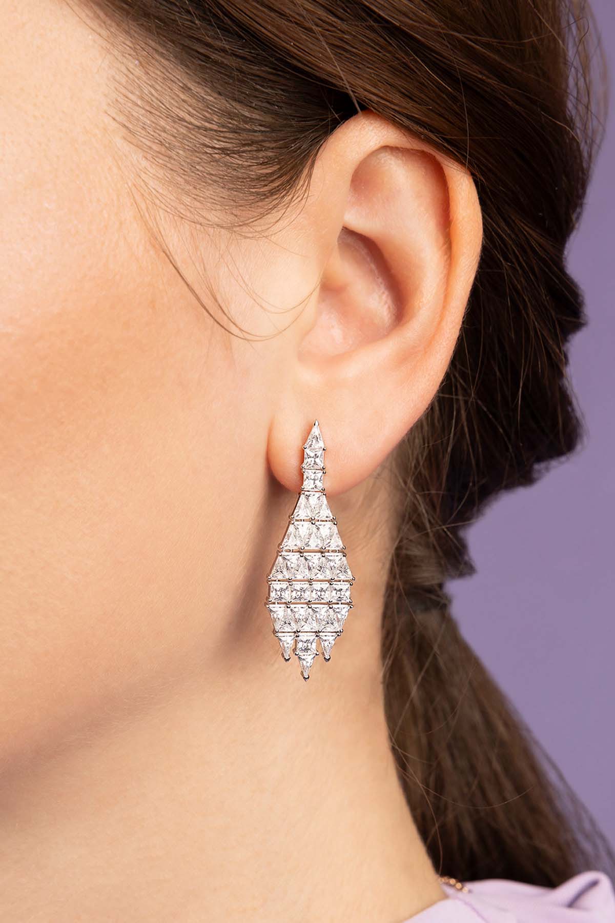 APM MONACO Boucles d'oreilles Art Déco