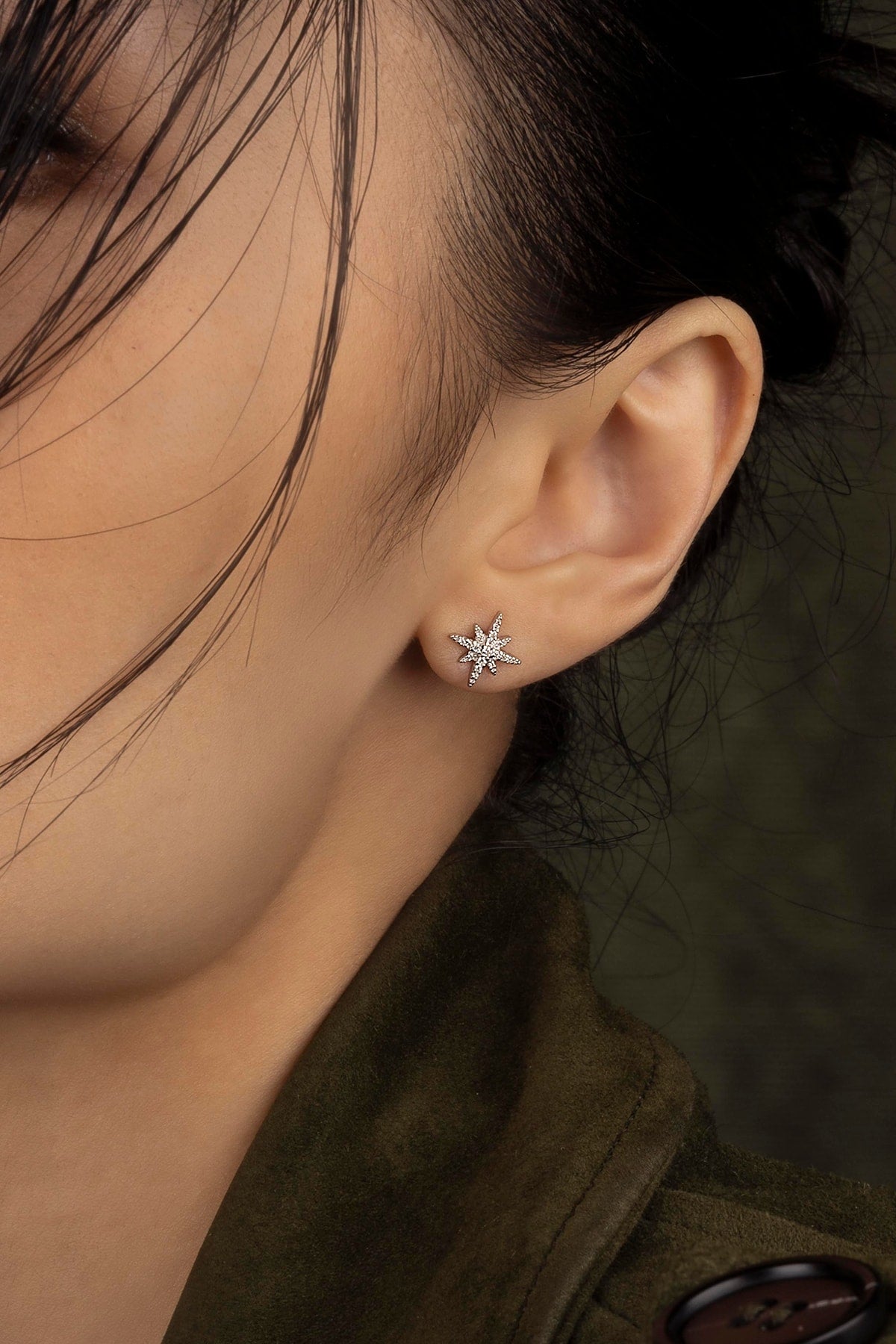 Clous d'Oreilles Météorites APM Monaco en argent