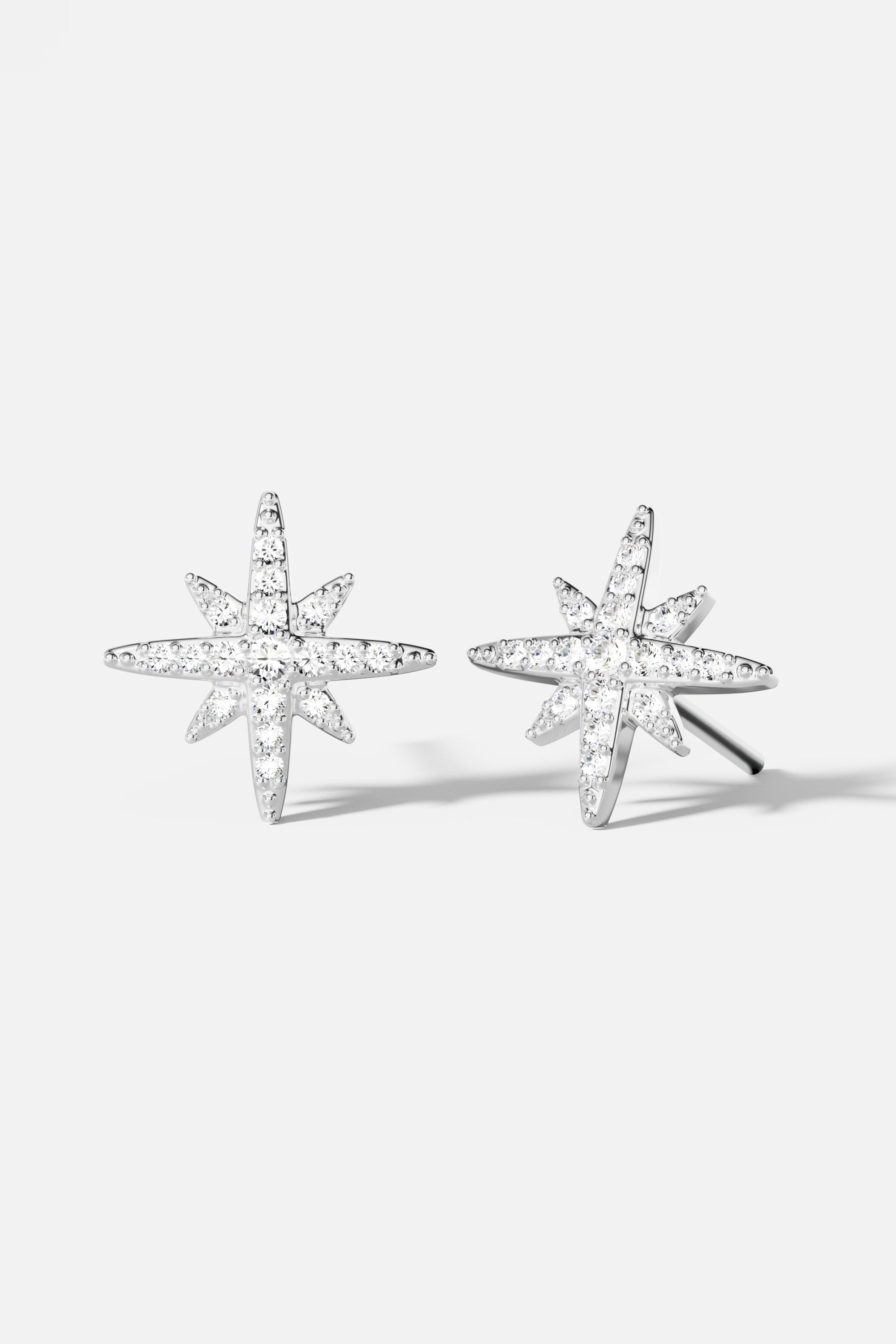 APM Monaco Clous d'Oreilles Météorites en Argent