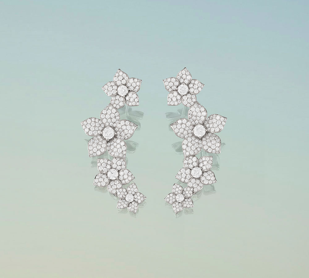 APM Monaco Collection Printemps Blossom Drop Earrings