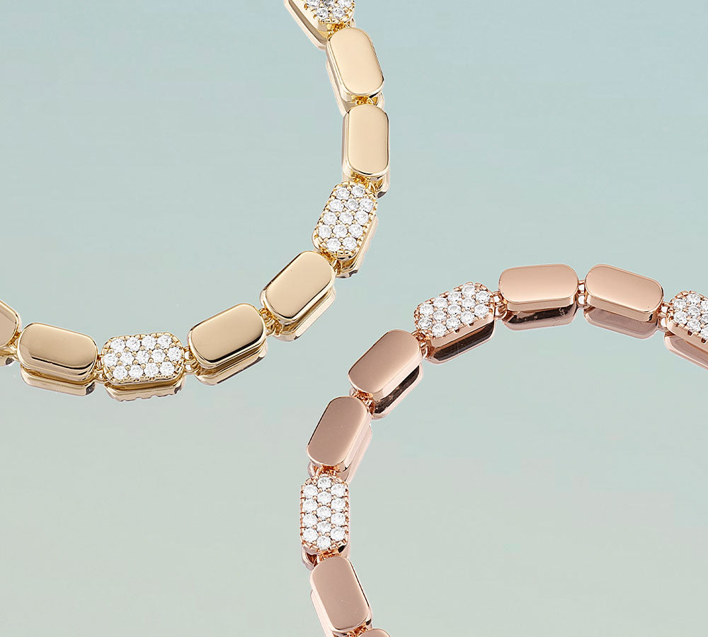 APM Monaco Yacht Club Pave Dainty Bracelets