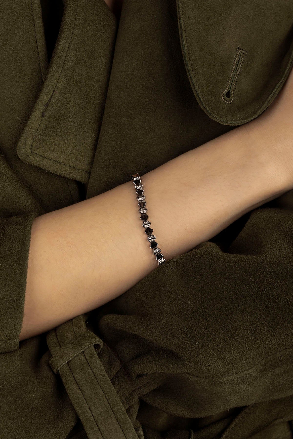 APM Monaco Bracelet Up and Down en Argent