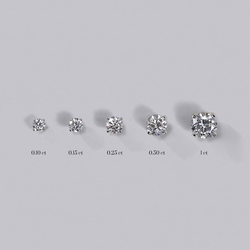 Clous d'Oreilles Diamant Rond (0.50ct)