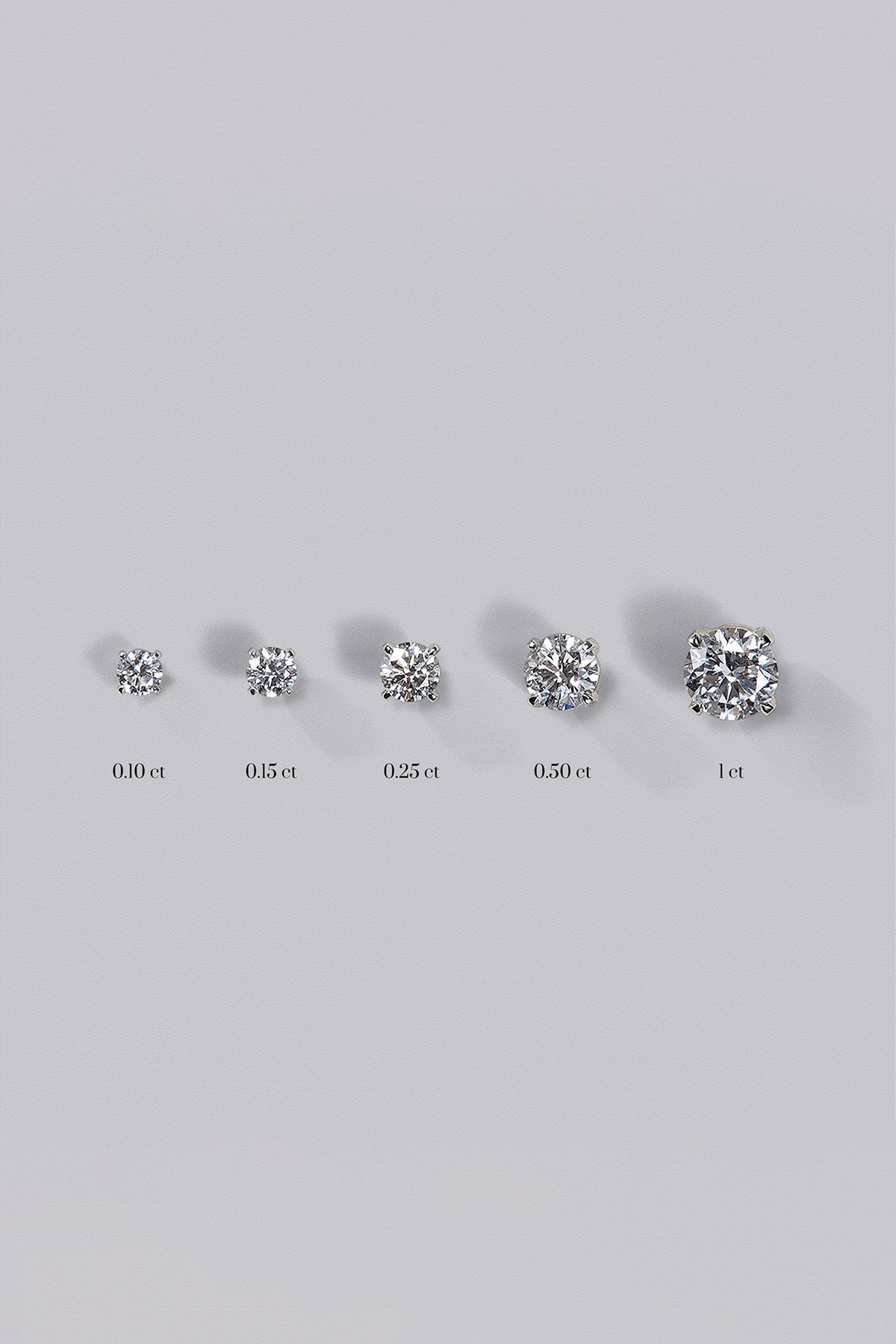 Clous d'Oreilles Rond (0.50ct) Or 18 Carats - APM Monaco