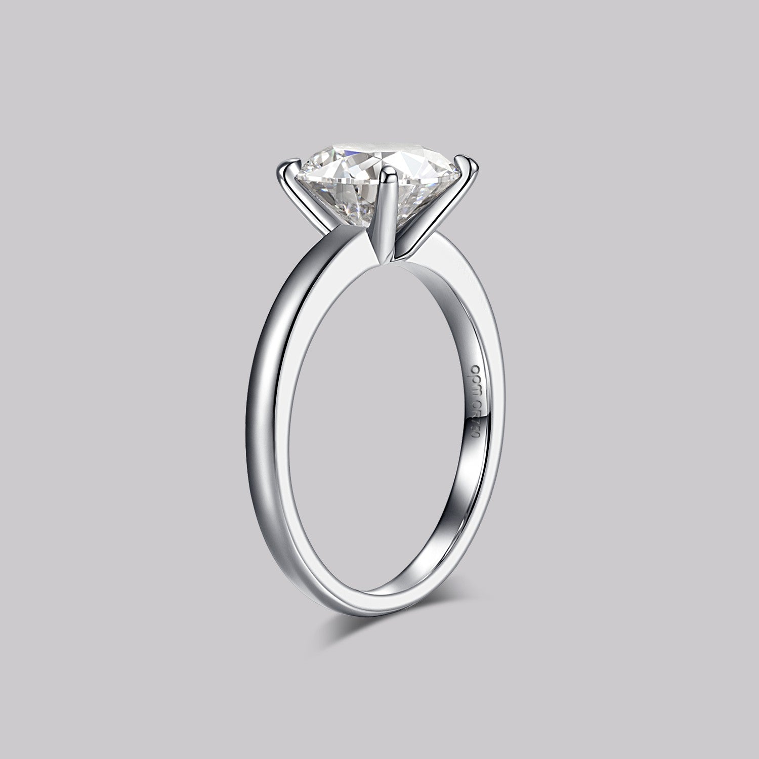 Bague Solitaire Rond (2ct) Or 18 Carats - APM Monaco