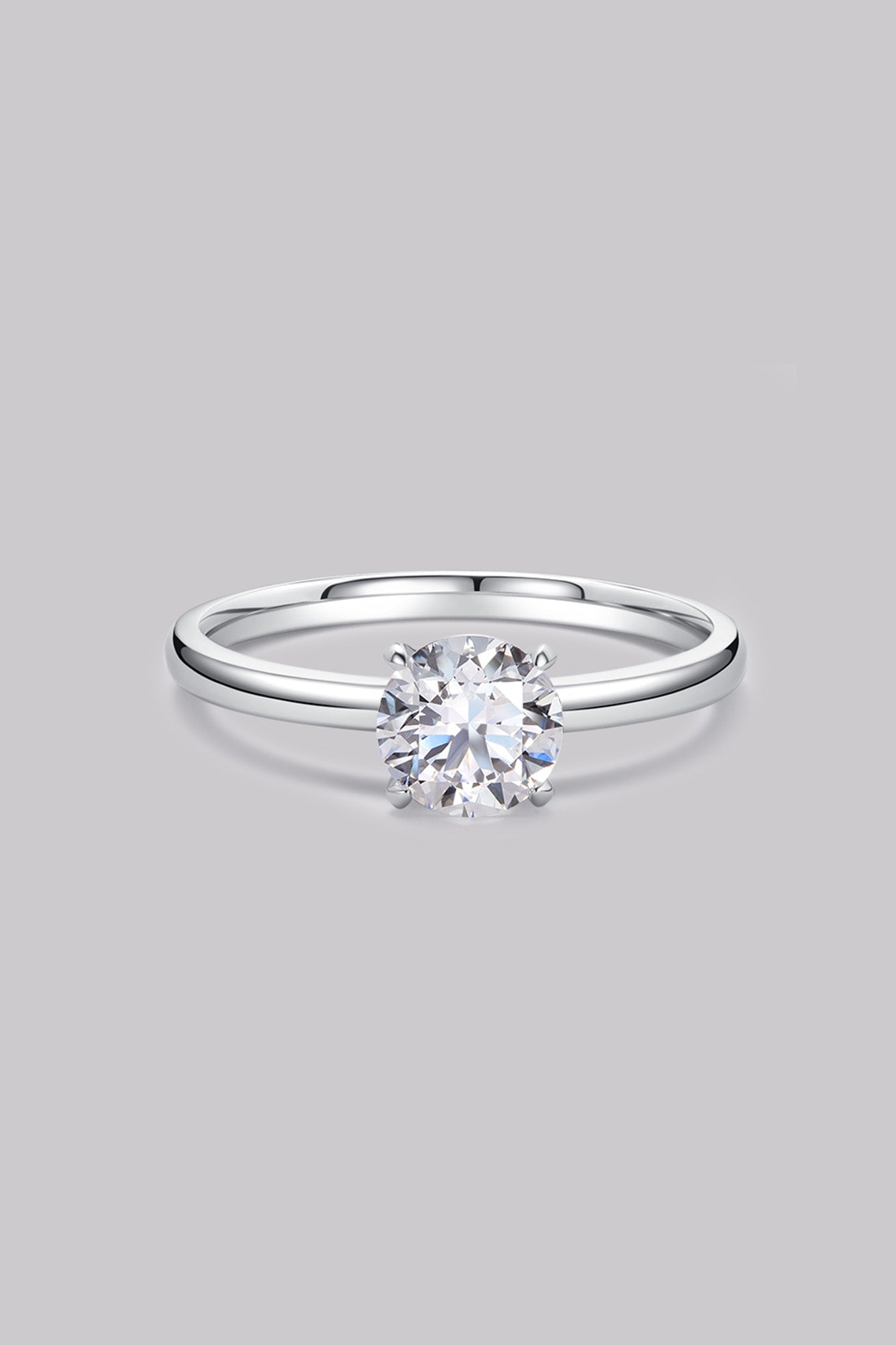 Bague Solitaire Rond (1ct) Or 18 Carats - APM Monaco