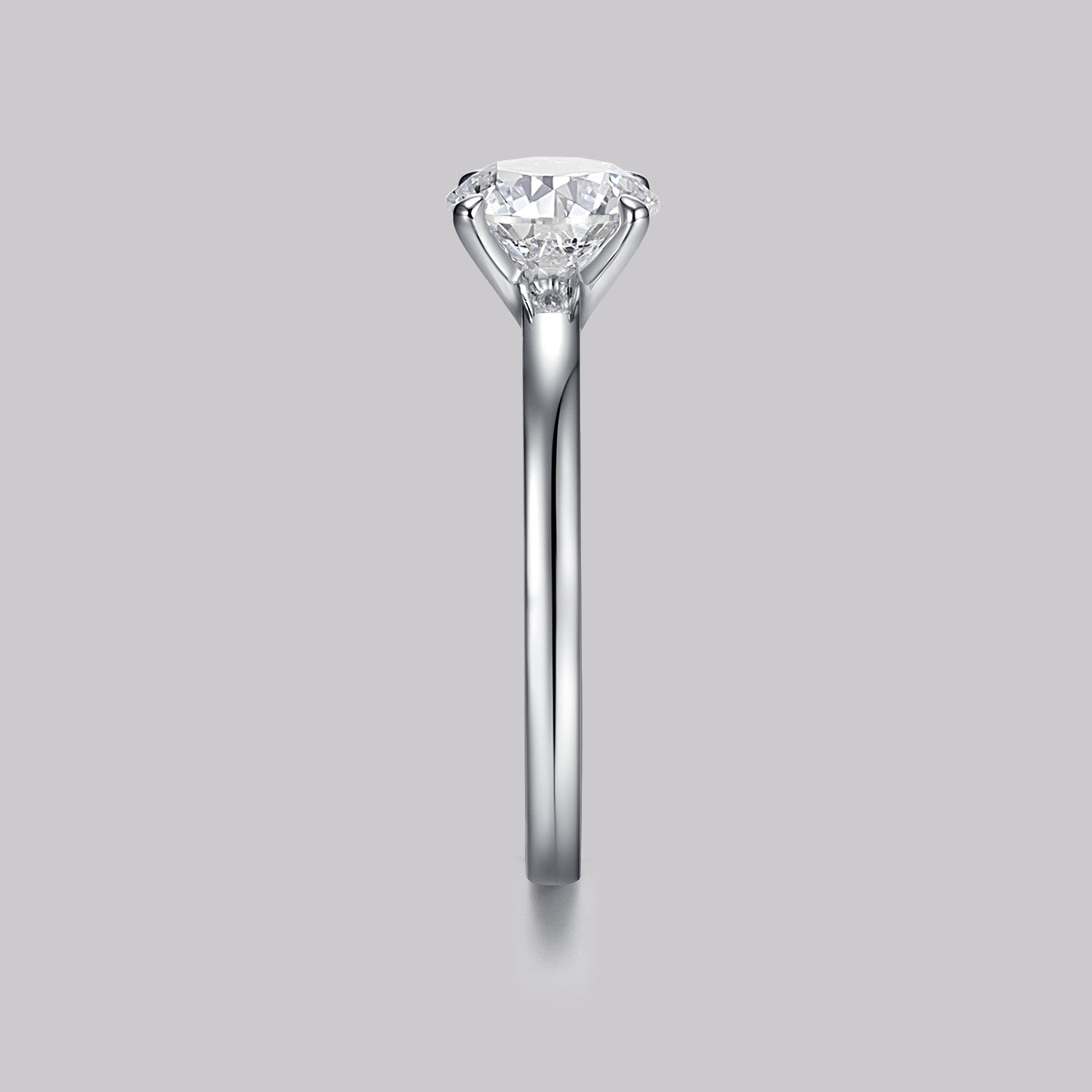 Bague Solitaire Rond (1ct) Or 18 Carats - APM Monaco