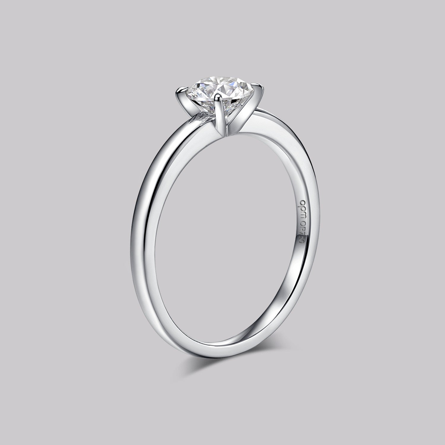 Bague Solitaire Rond (0.50ct) Or 18 Carats - APM Monaco