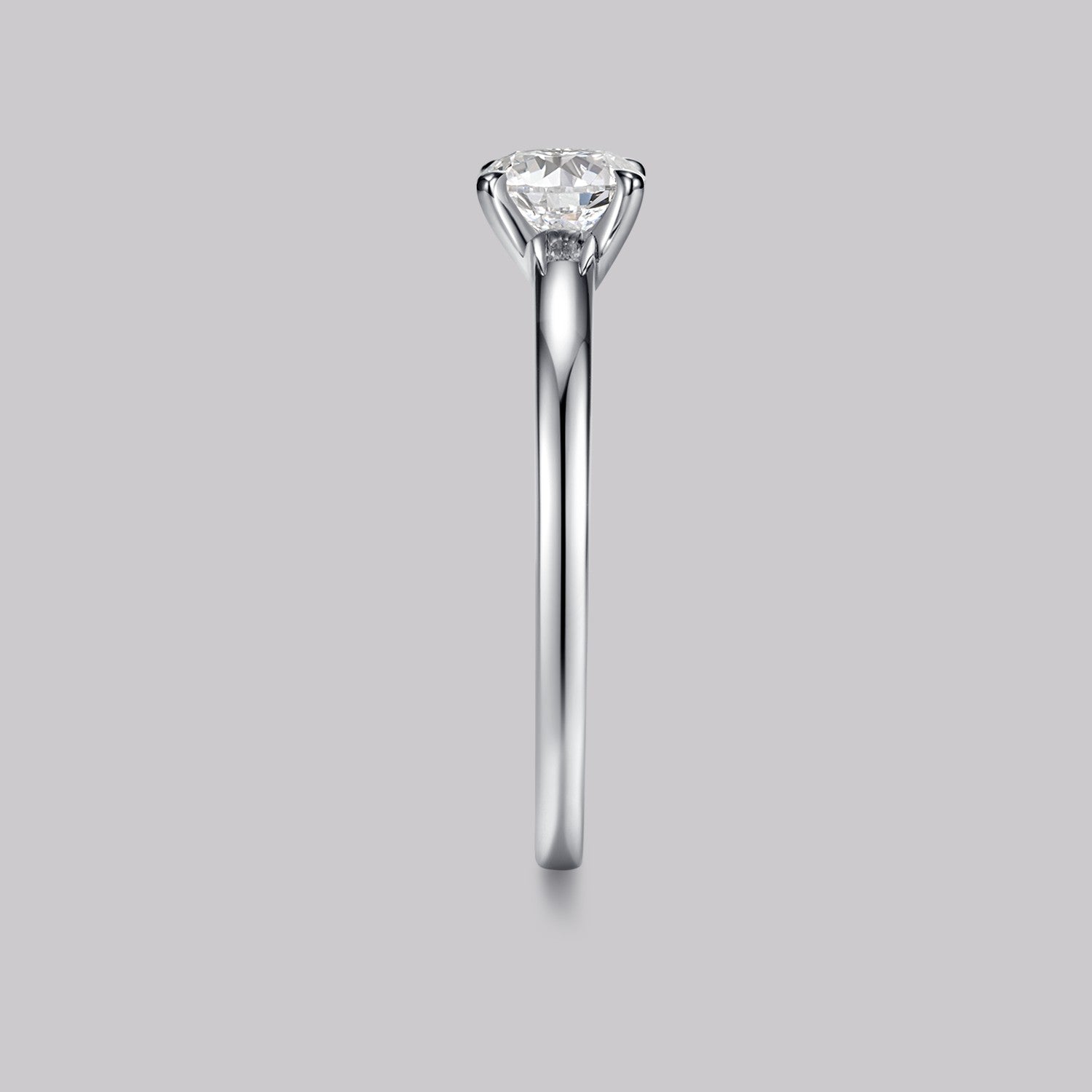 Bague Solitaire Rond (0.50ct) Or 18 Carats - APM Monaco