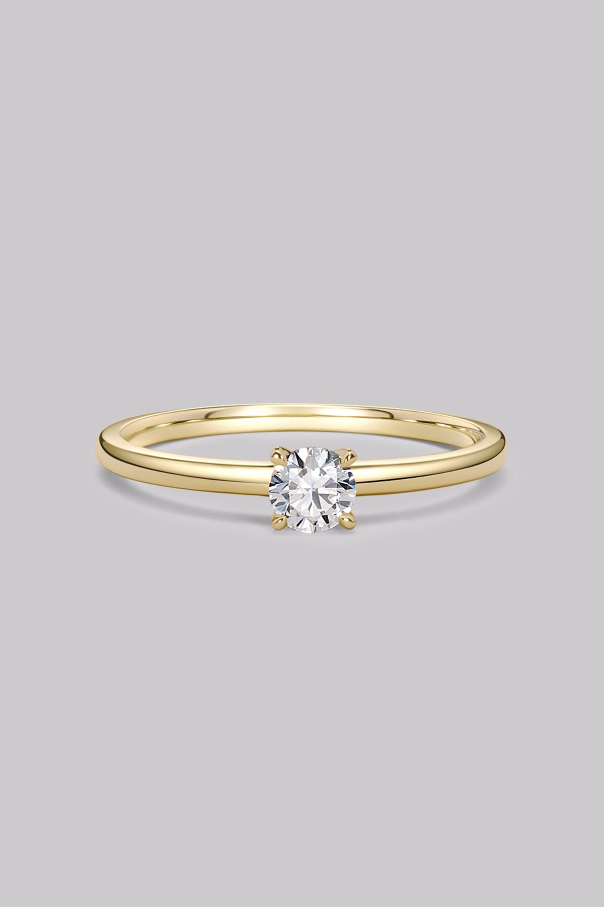 Bague Solitaire Rond (0.25ct) Or 18 Carats - APM Monaco