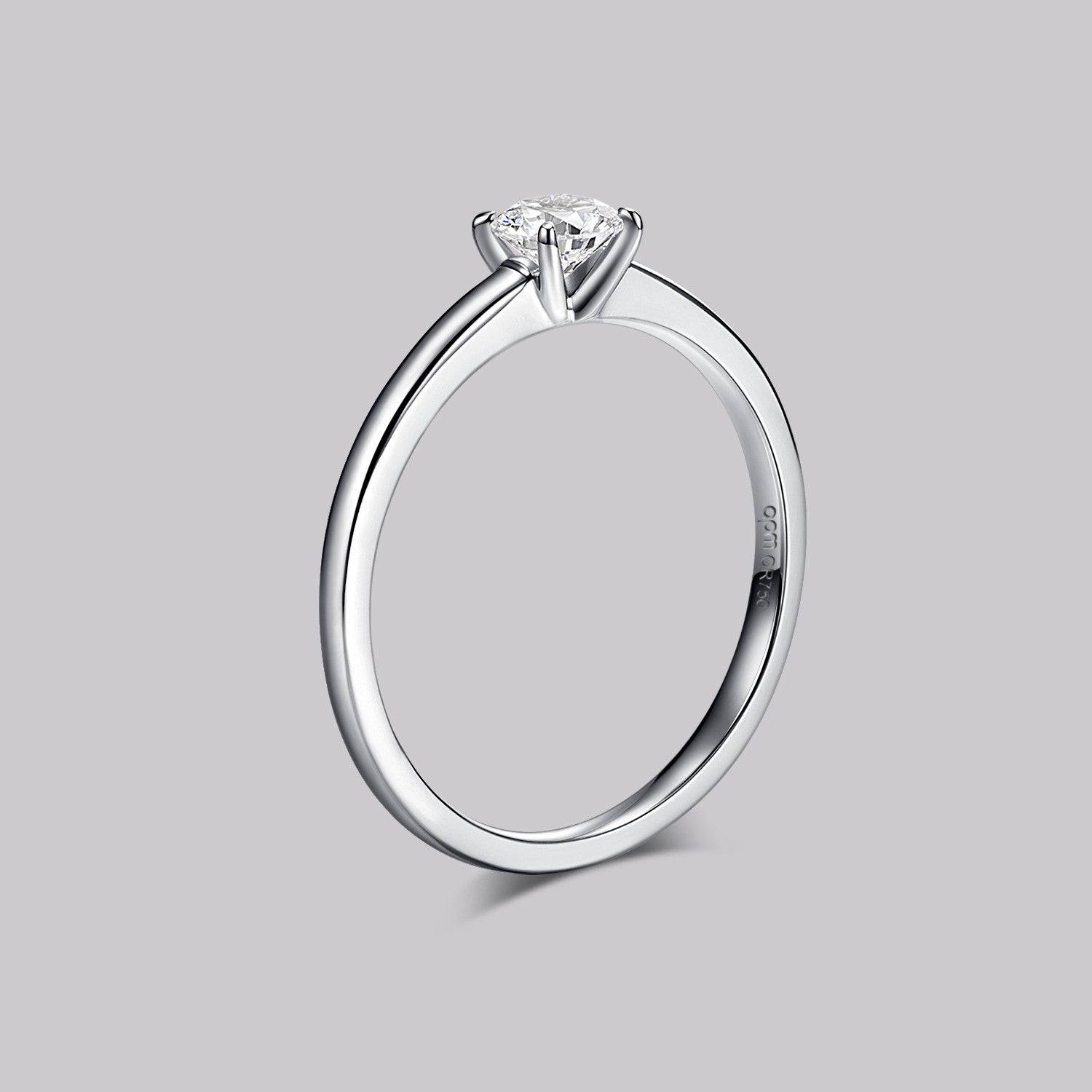 Bague Solitaire Rond (0.25ct) Or 18 Carats - APM Monaco