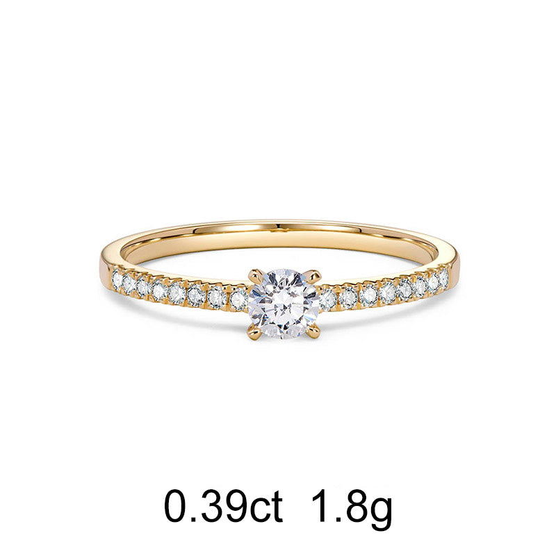 Bague Pavé Rond (0.39ct) Or 18 Carats - APM Monaco