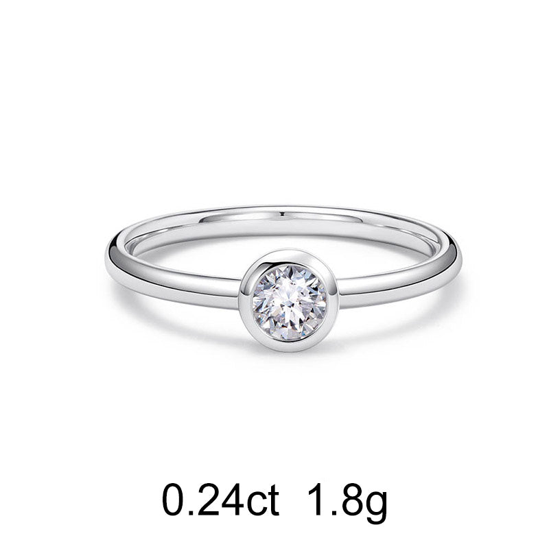 Bague Rond (0.24ct) Or 18 Carats - APM Monaco