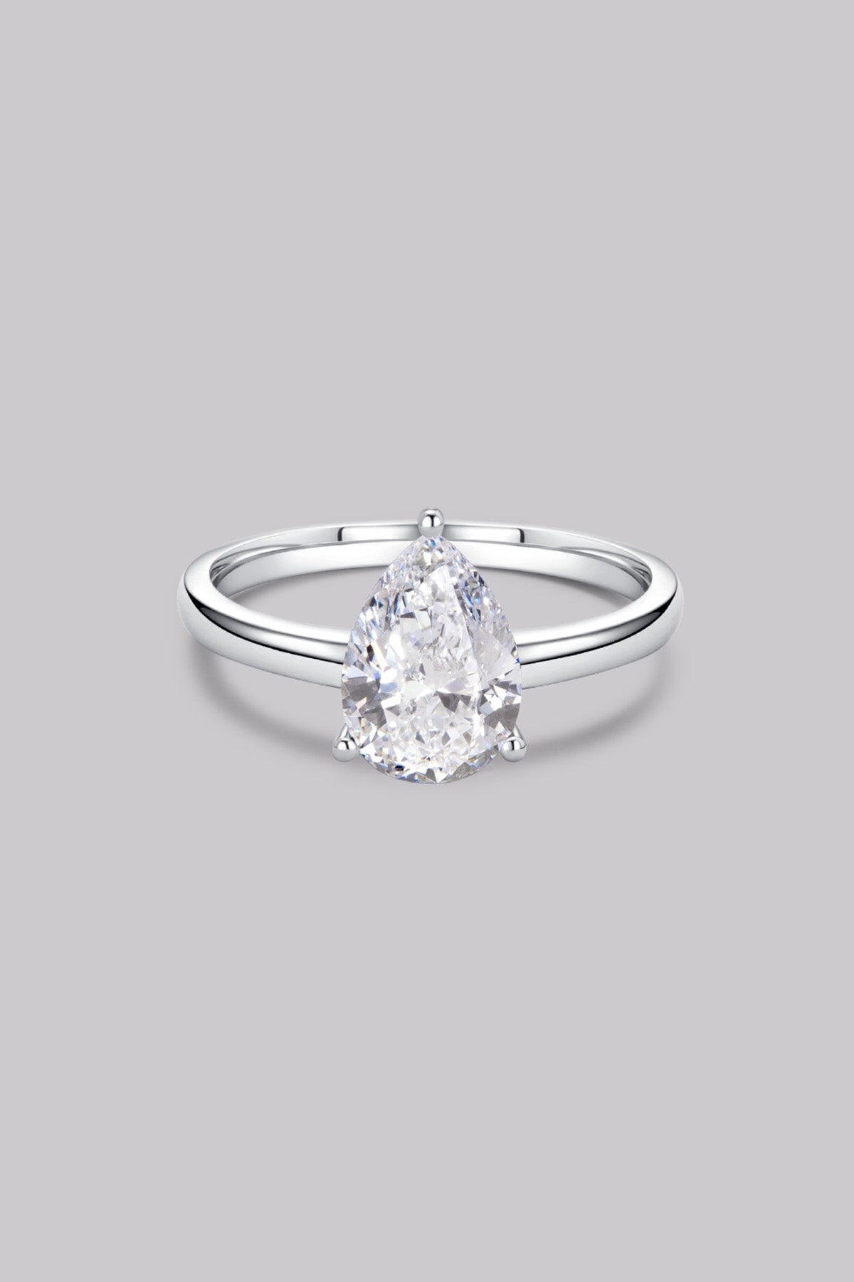 Bague Solitaire Poire (2ct) Or 18 Carats - APM Monaco