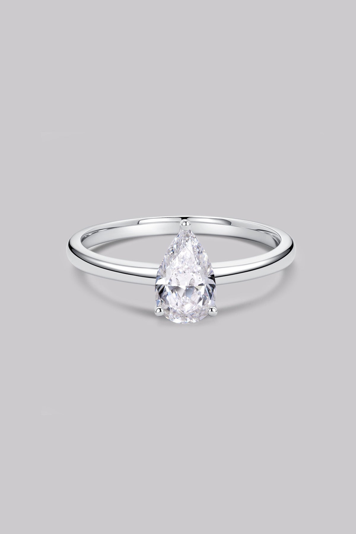 Bague Solitaire Poire (1ct) Or 18 Carats - APM Monaco