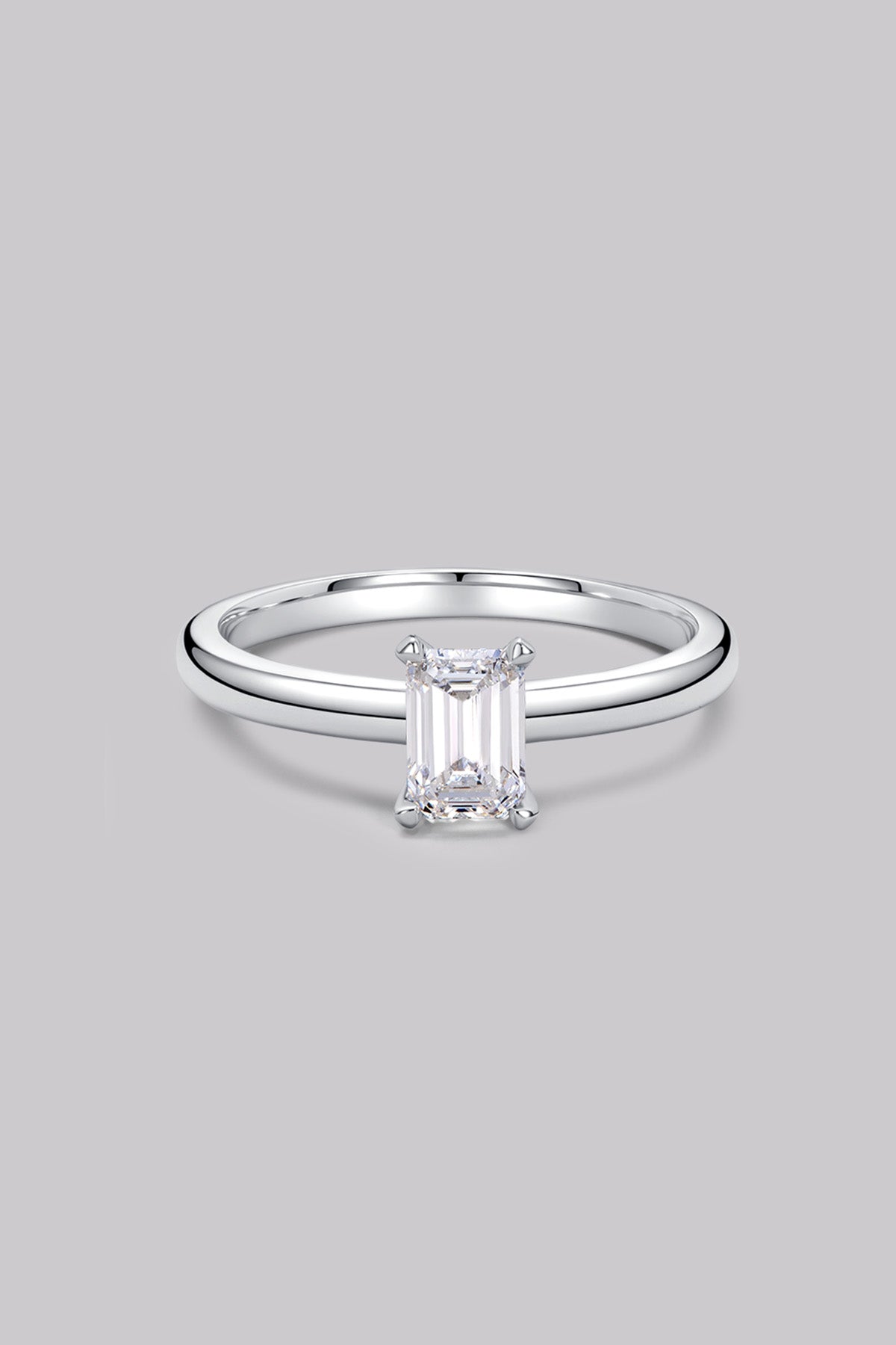 Bague Solitaire Émeraude (0.60ct) Or 18 Carats - APM Monaco