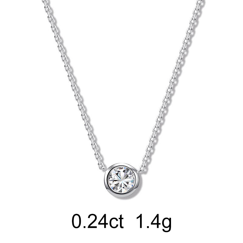 Collier Rond (0.24ct) Or 18 Carats - APM Monaco