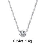 Collier Rond (0.24ct) Or 18 Carats