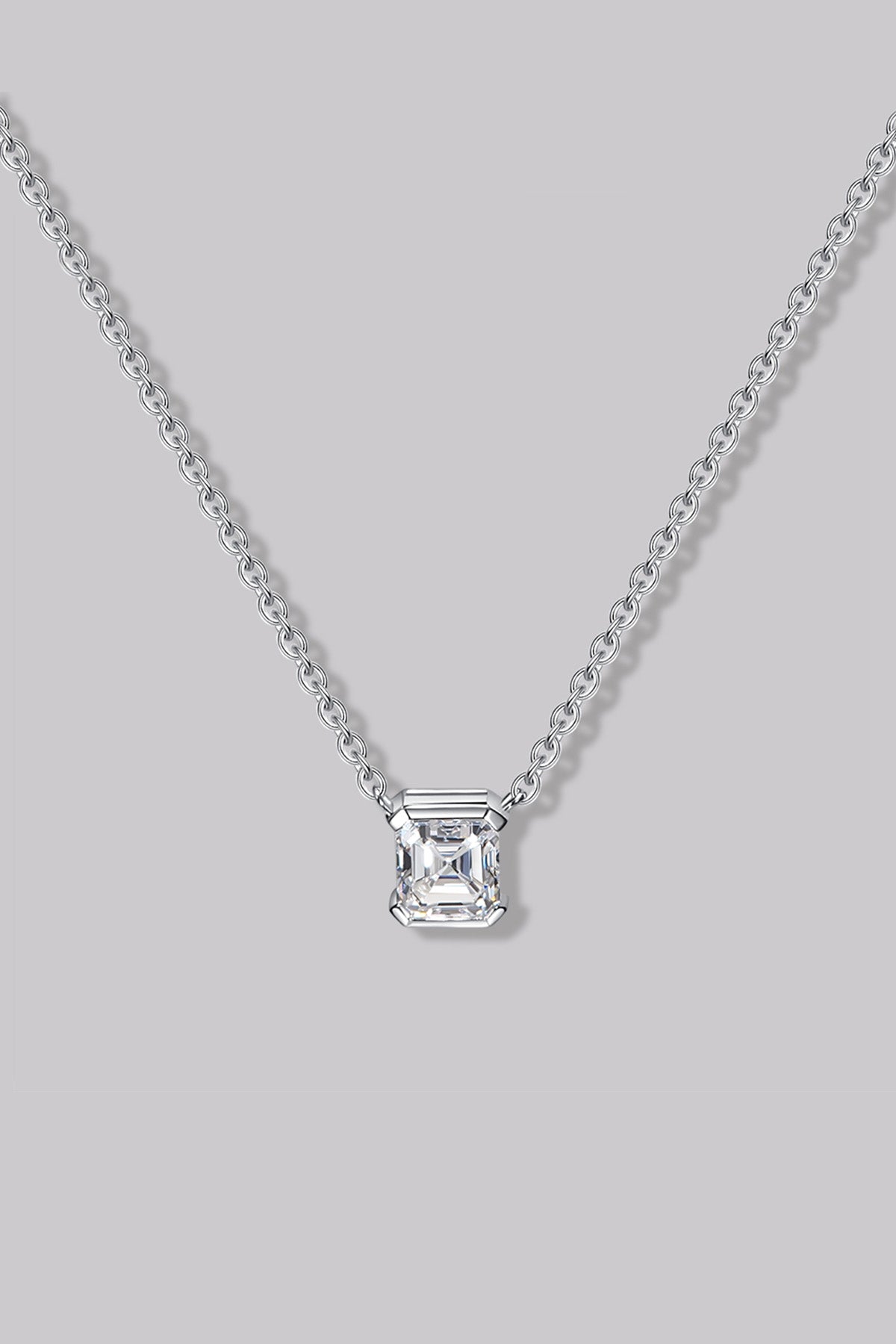 Collier Asscher (0.35ct) Or 18 Carats - APM Monaco