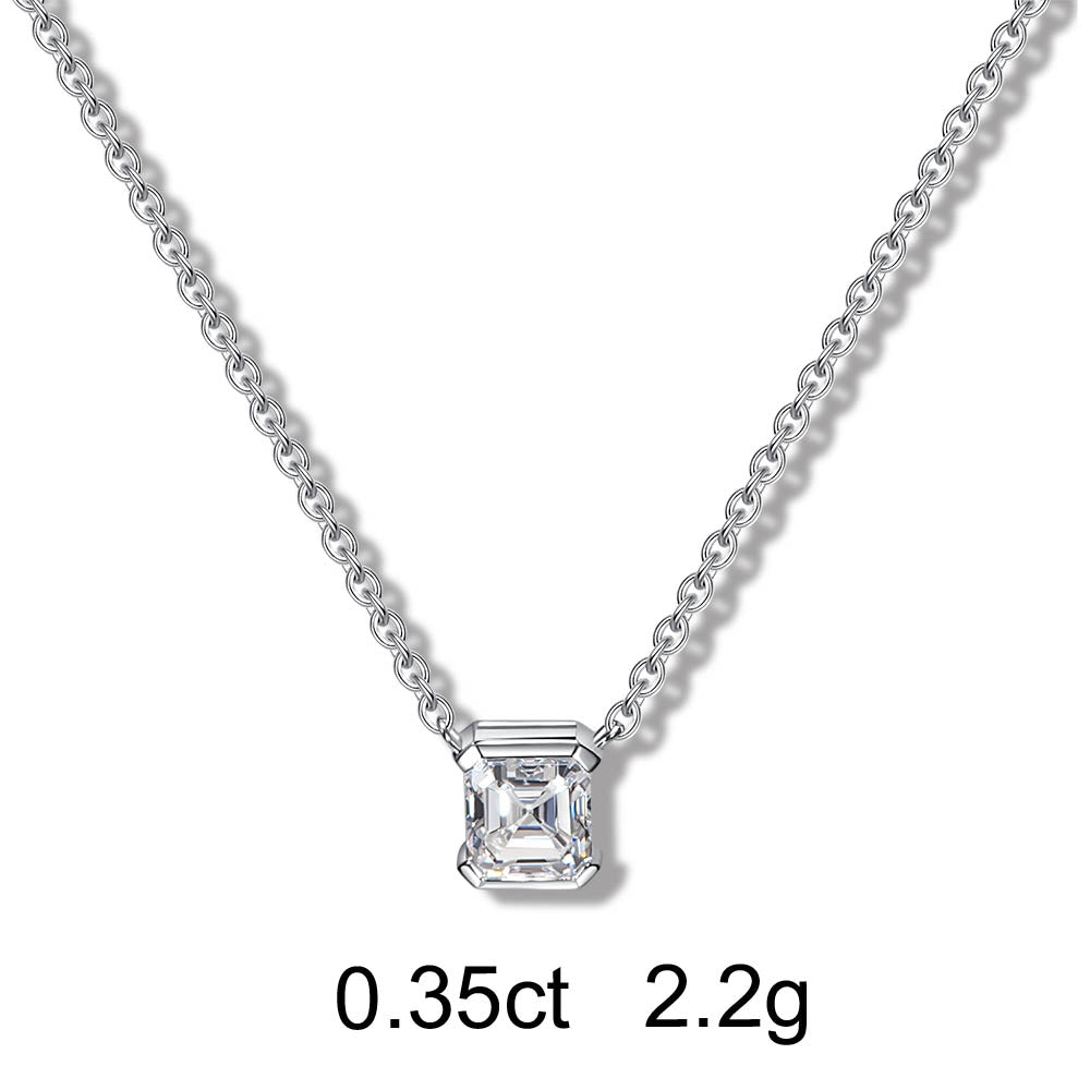 Collier Asscher (0.35ct) Or 18 Carats - APM Monaco