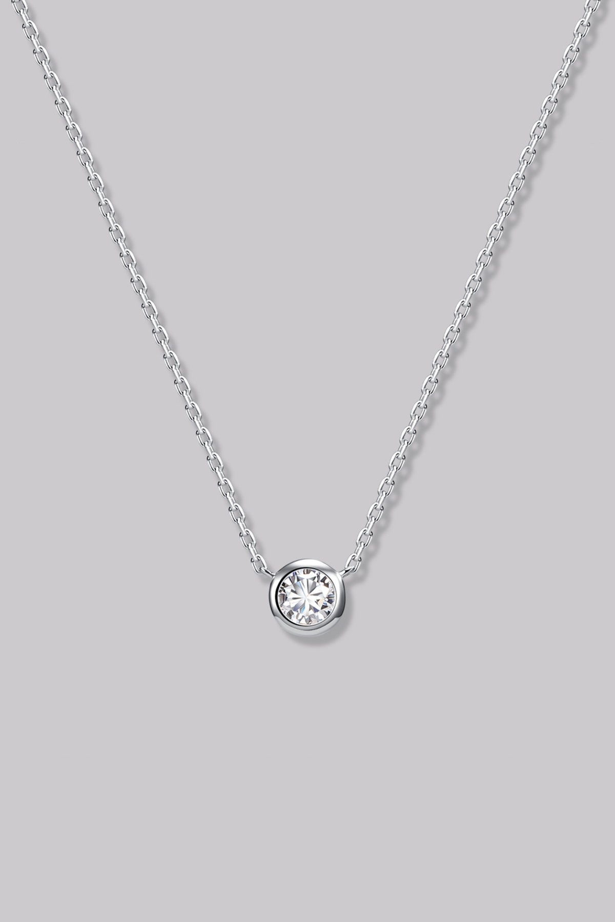 Collier Rond (0.14ct) Or 18 Carats - APM Monaco