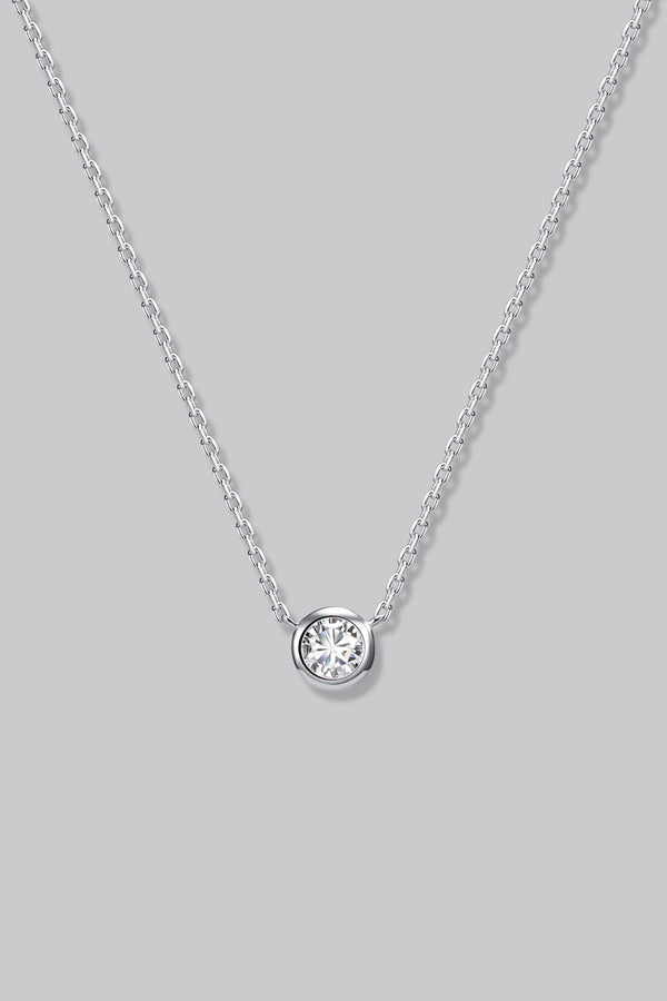 Collier Rond (0.14ct) Or 18 Carats
