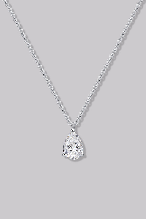 Collier Solitaire Poire (0.70ct) Or 18 Carats