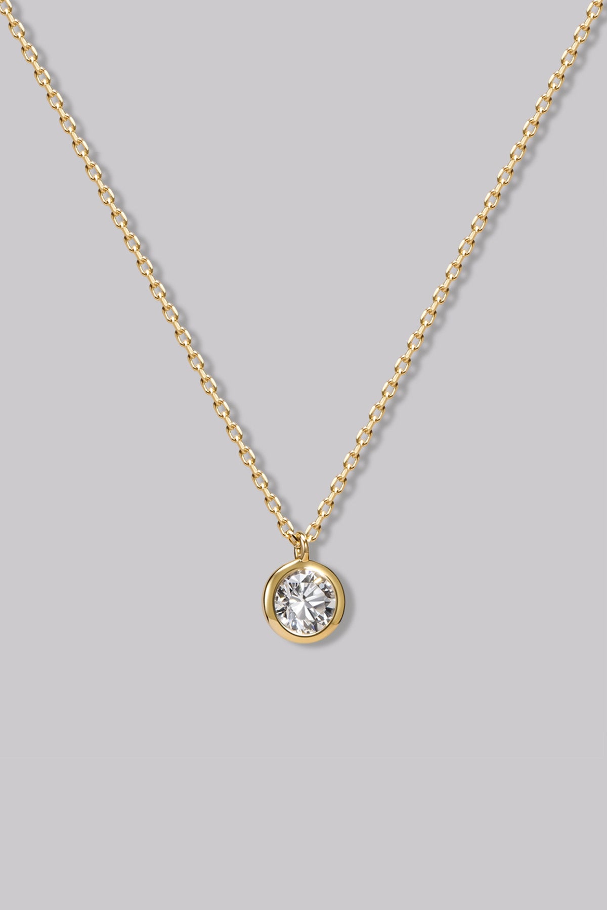 Collier Rond (0.24ct) Or 18 Carats - APM Monaco