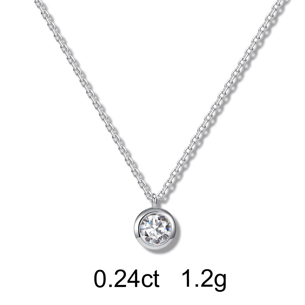 Collier Rond (0.24ct) Or 18 Carats - APM Monaco