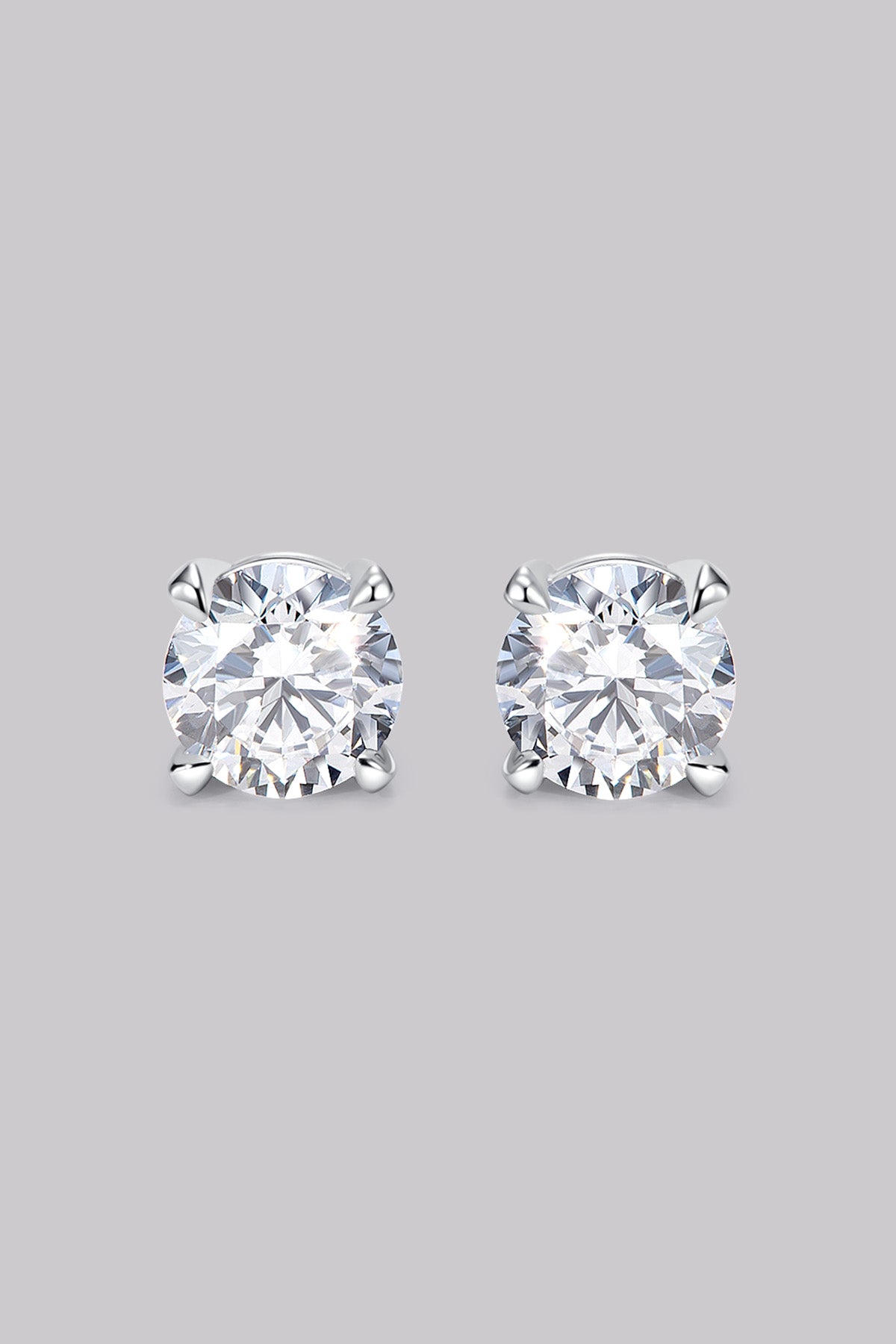 Clous d'Oreilles Rond (1ct) Or 18 Carats - APM Monaco