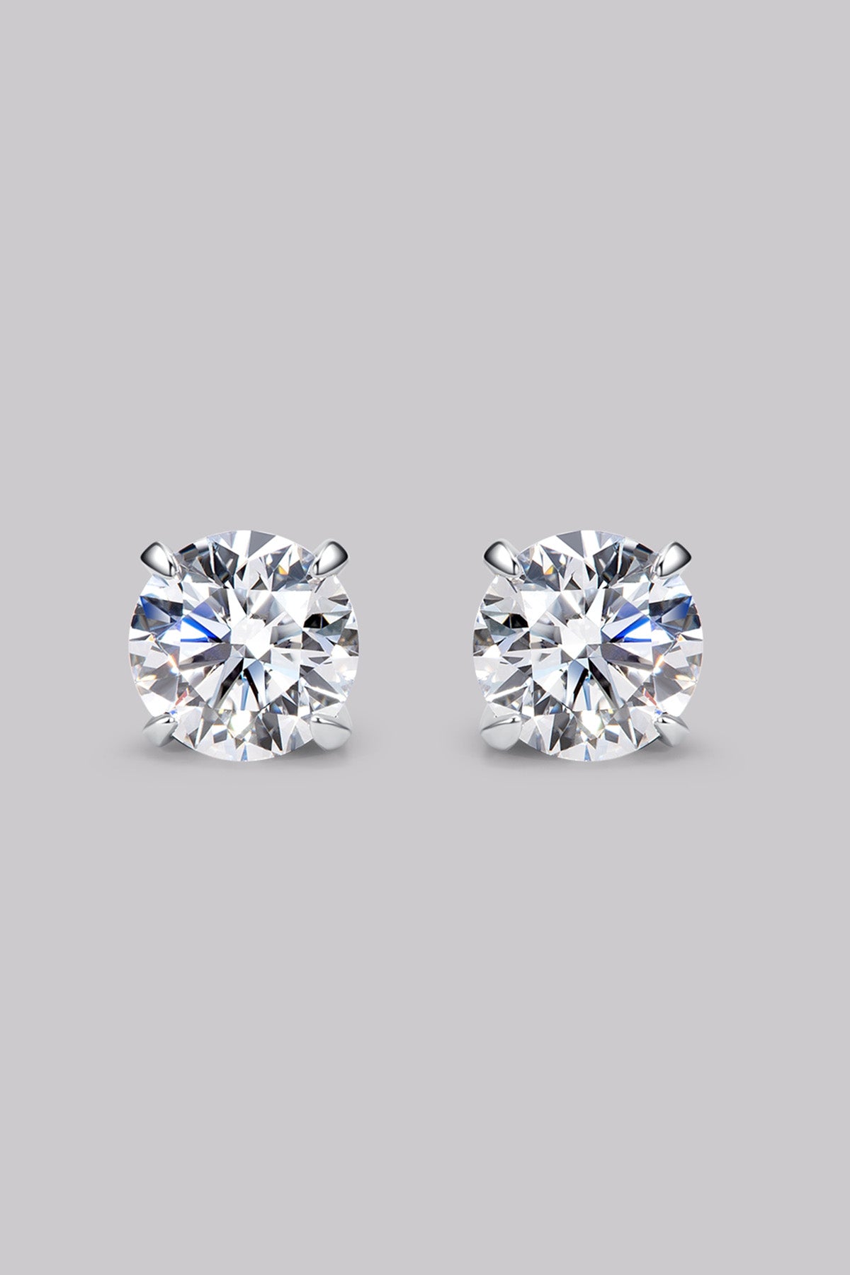 Clous d'Oreilles Rond (2ct) Or 18 Carats - APM Monaco