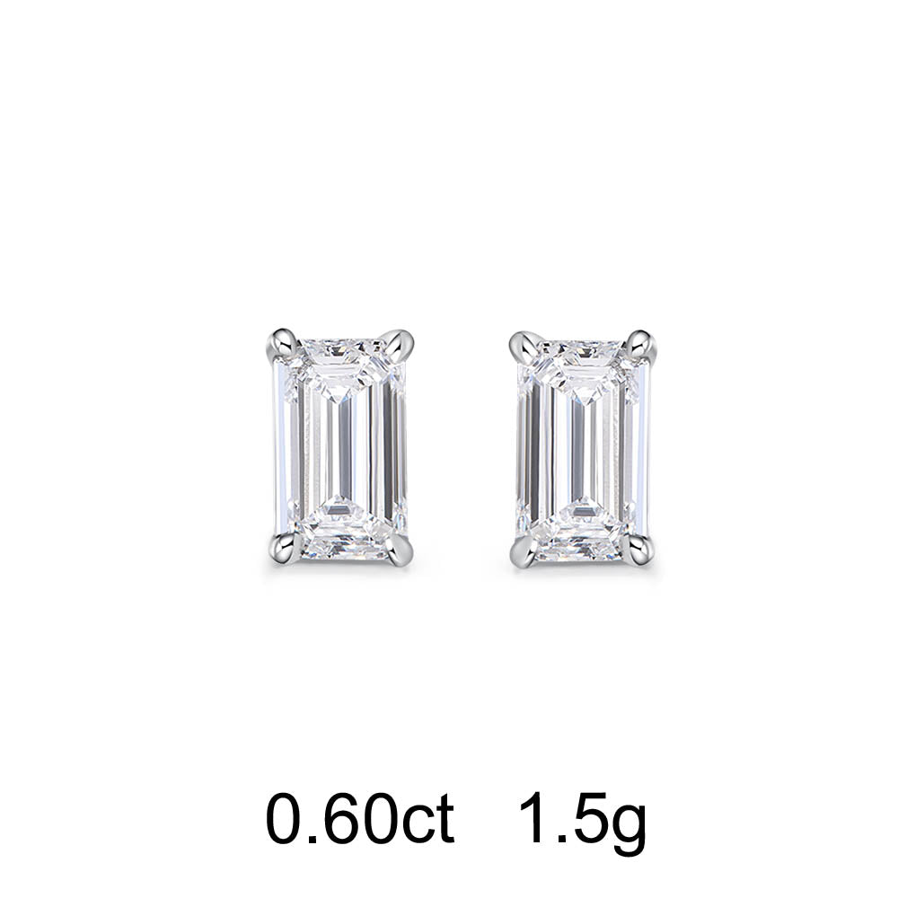 Clous d'Oreilles Émeraude (0.60ct) Or 18 Carats - APM Monaco