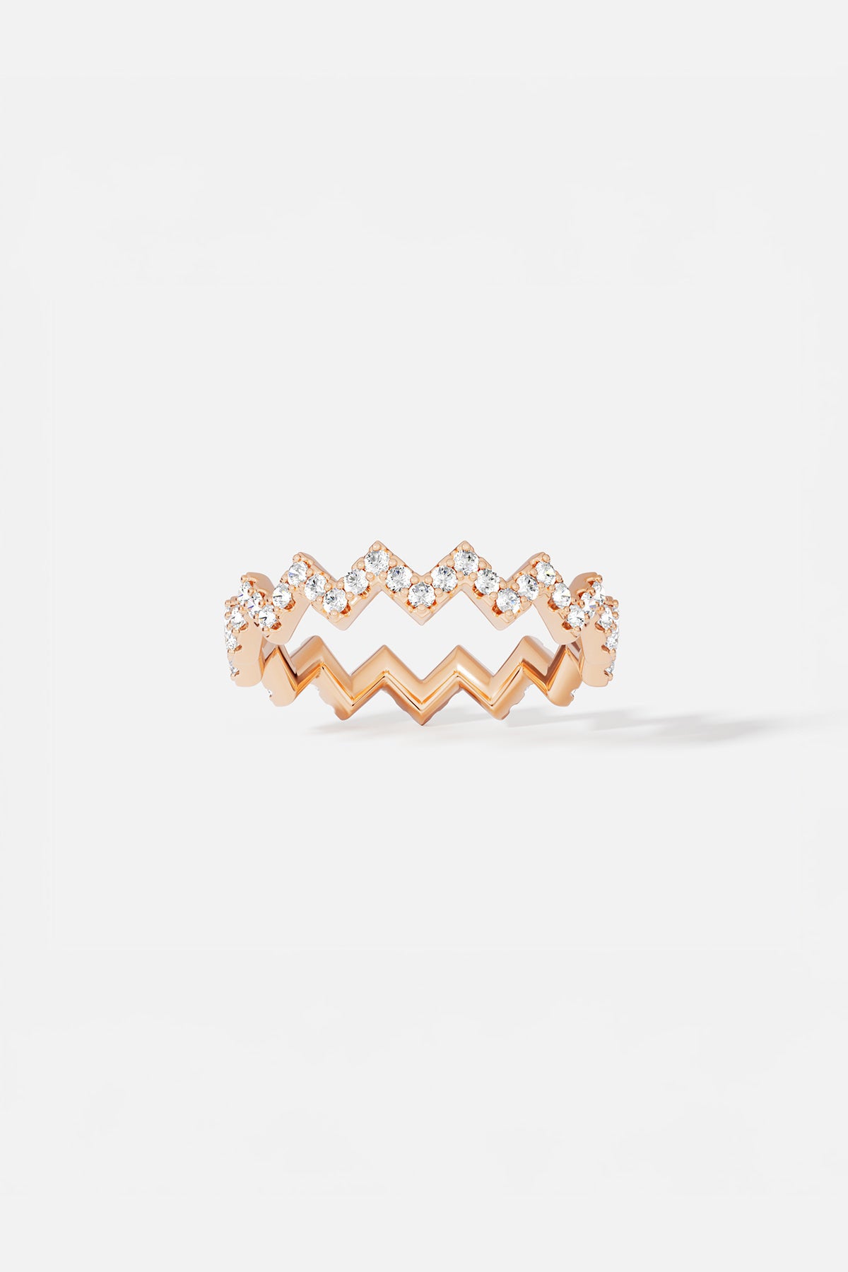 APM Monaco Bague Up and Down en Or Rose