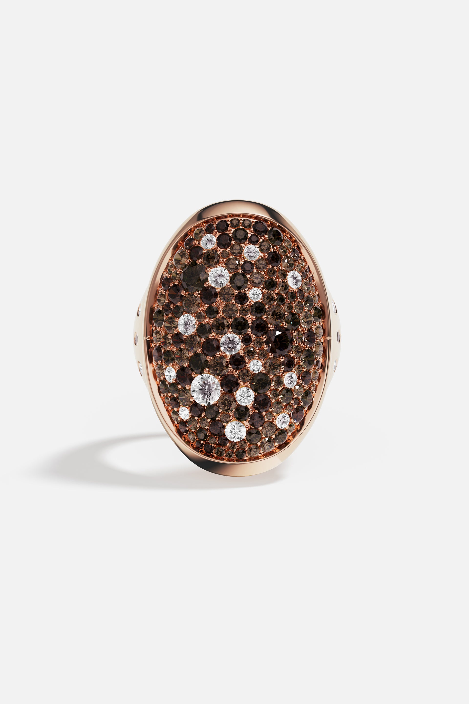 Bague Ovale Chocolat