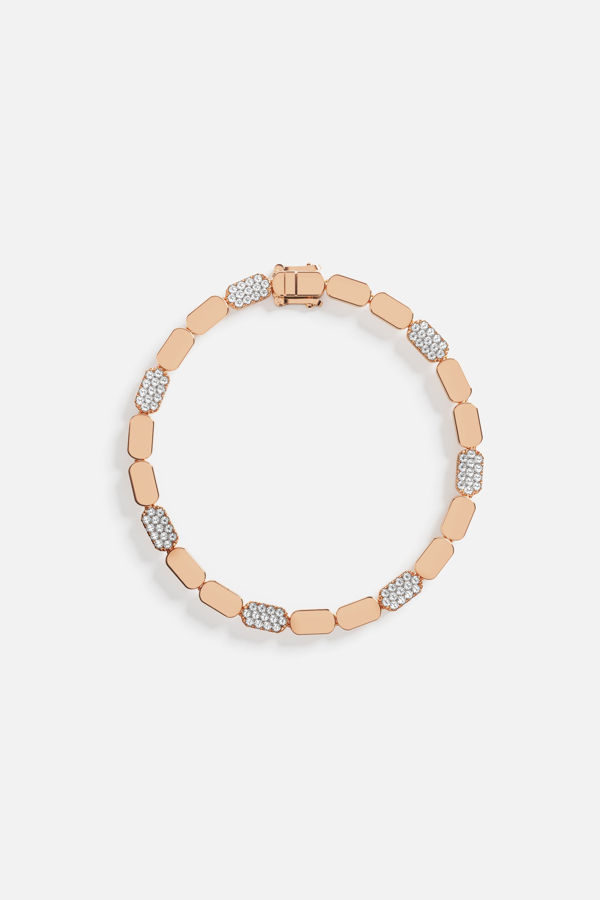 APM Monaco Bracelet Or Rose Pavé en Or Rose
