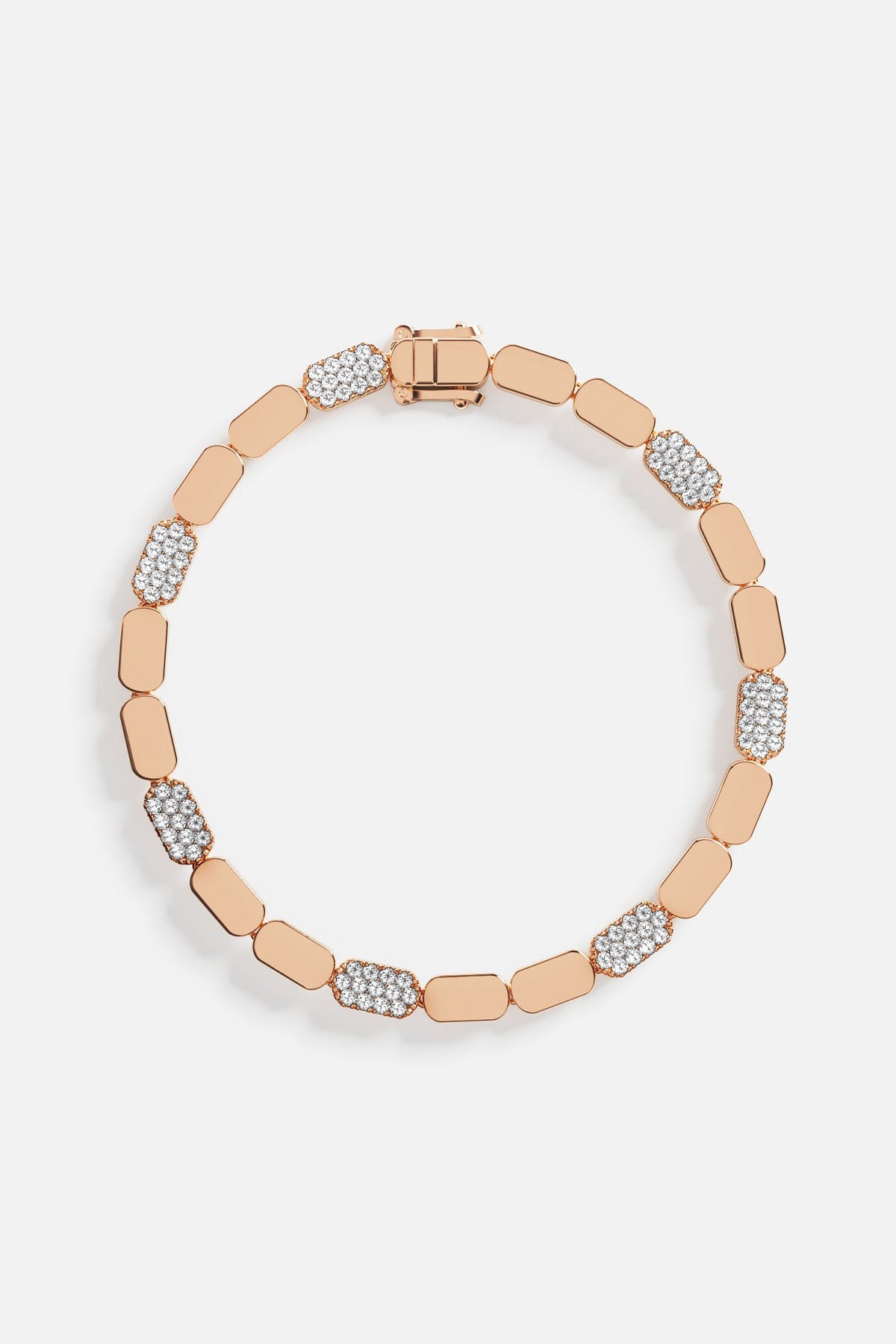 APM Monaco Bracelet Or Rose Pavé en Or Rose