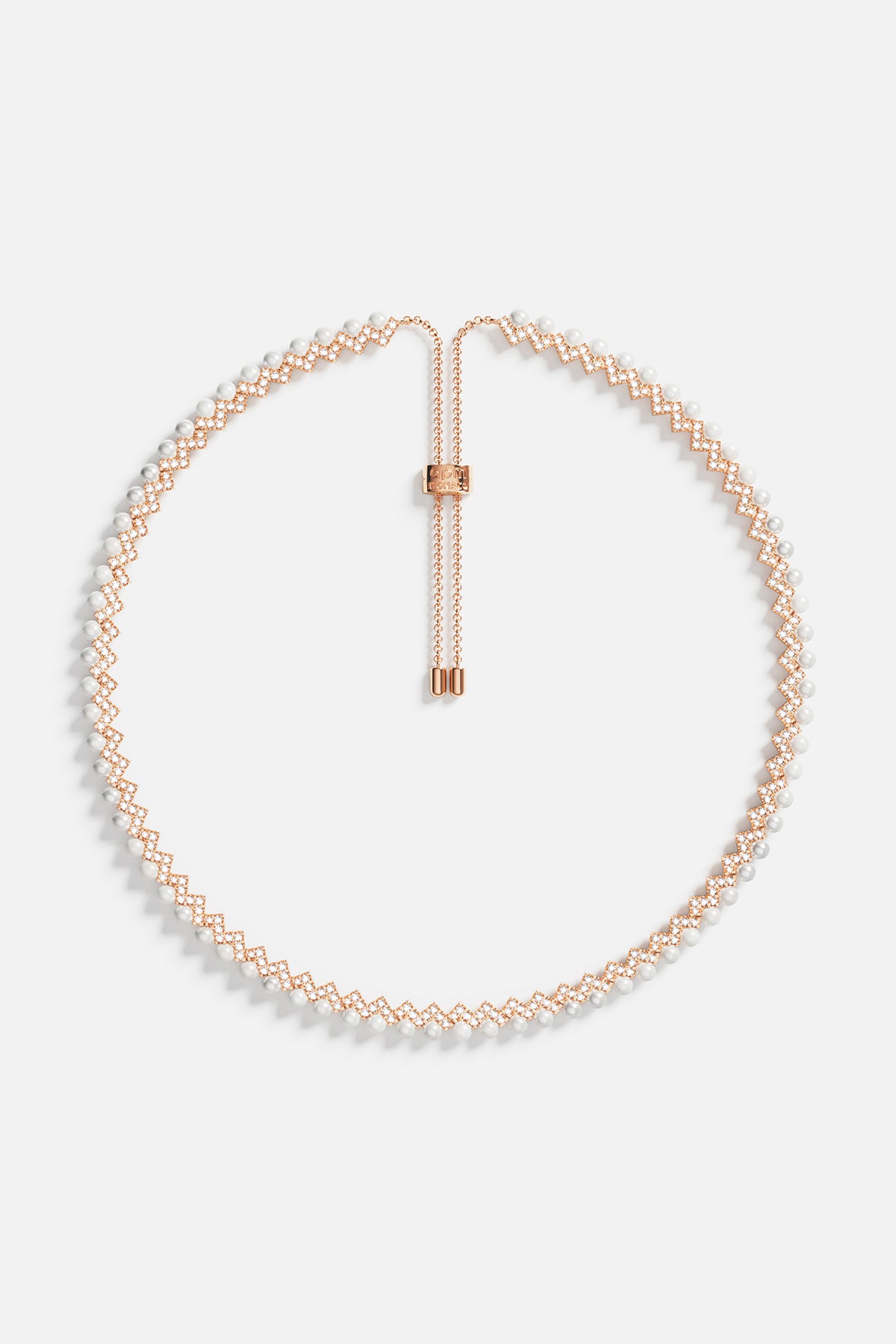 Collier Ajustable Up and Down avec Perles