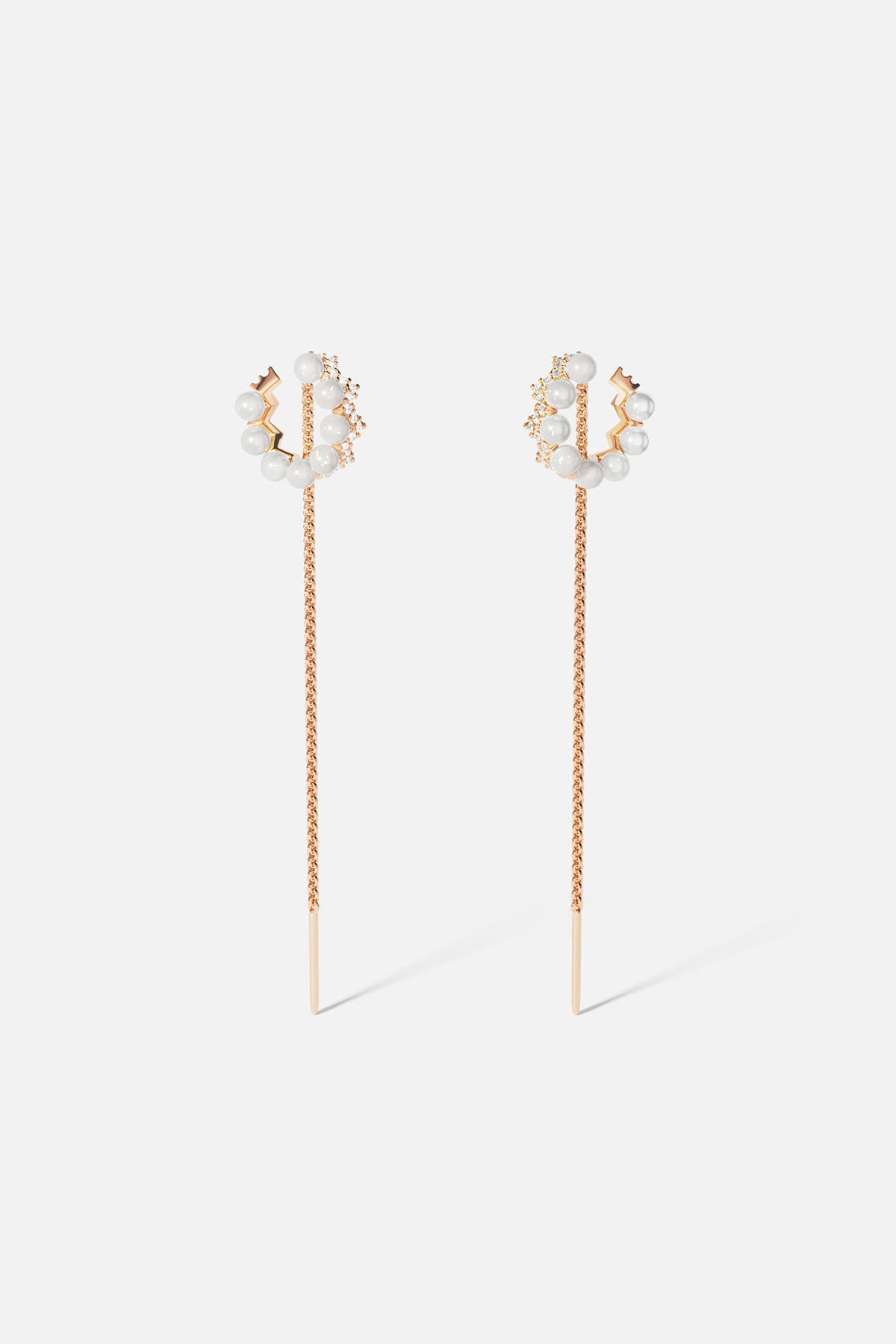 Boucles D'oreilles Ear Cuff Up and Down avec Chaînes