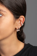 APM Monaco Boucles d'oreilles créoles avec anneaux en Alliage APM