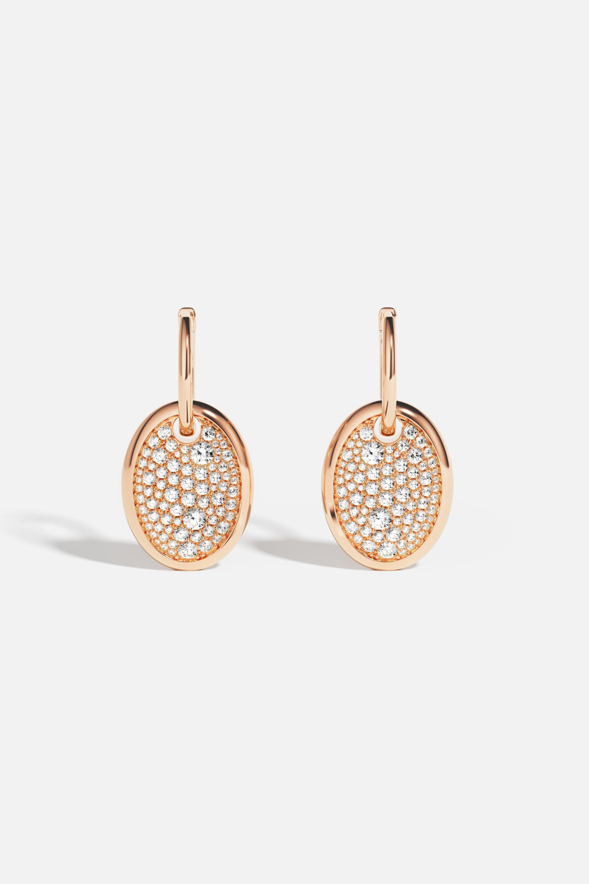 Boucles D'oreilles APM Monaco En Argent Avec Pierre Carrée - Neuf Avec étiquettes