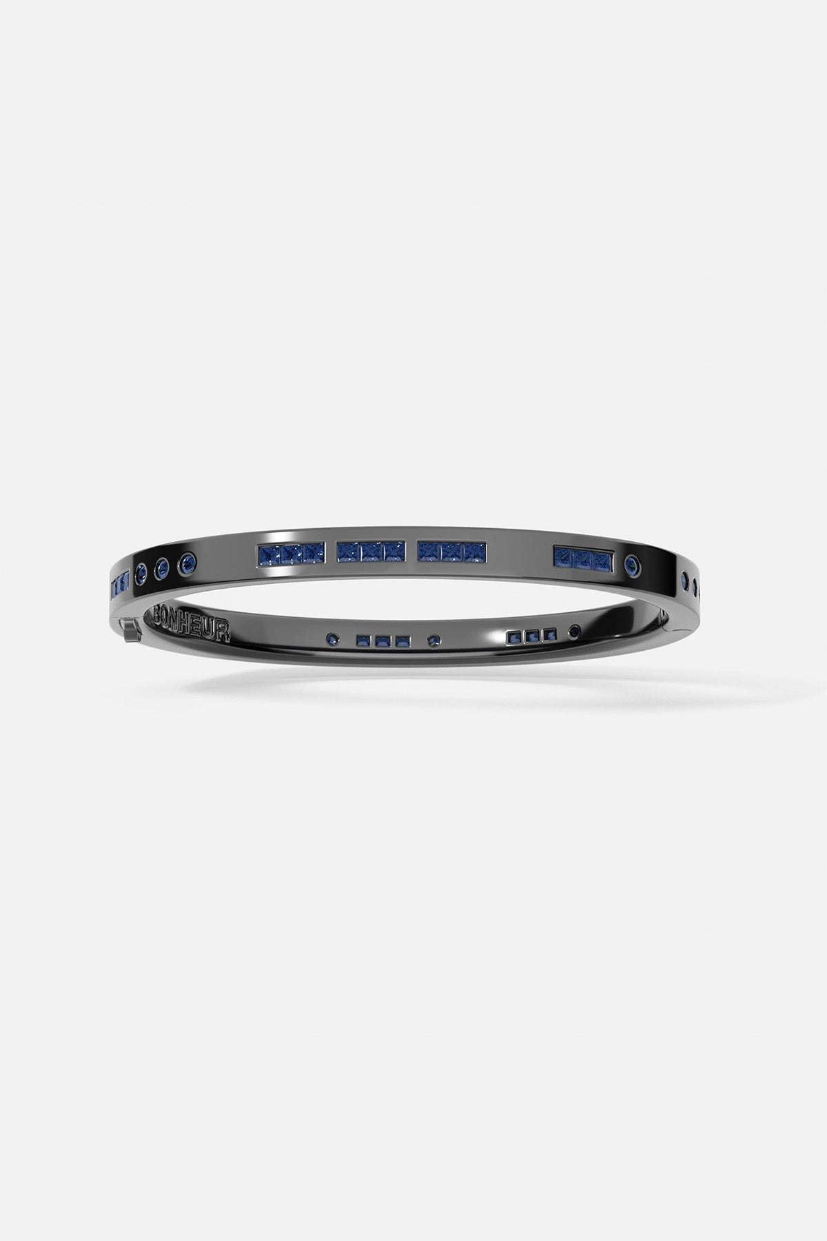 APM Monaco Jonc Code Morse Bonheur en Argent
