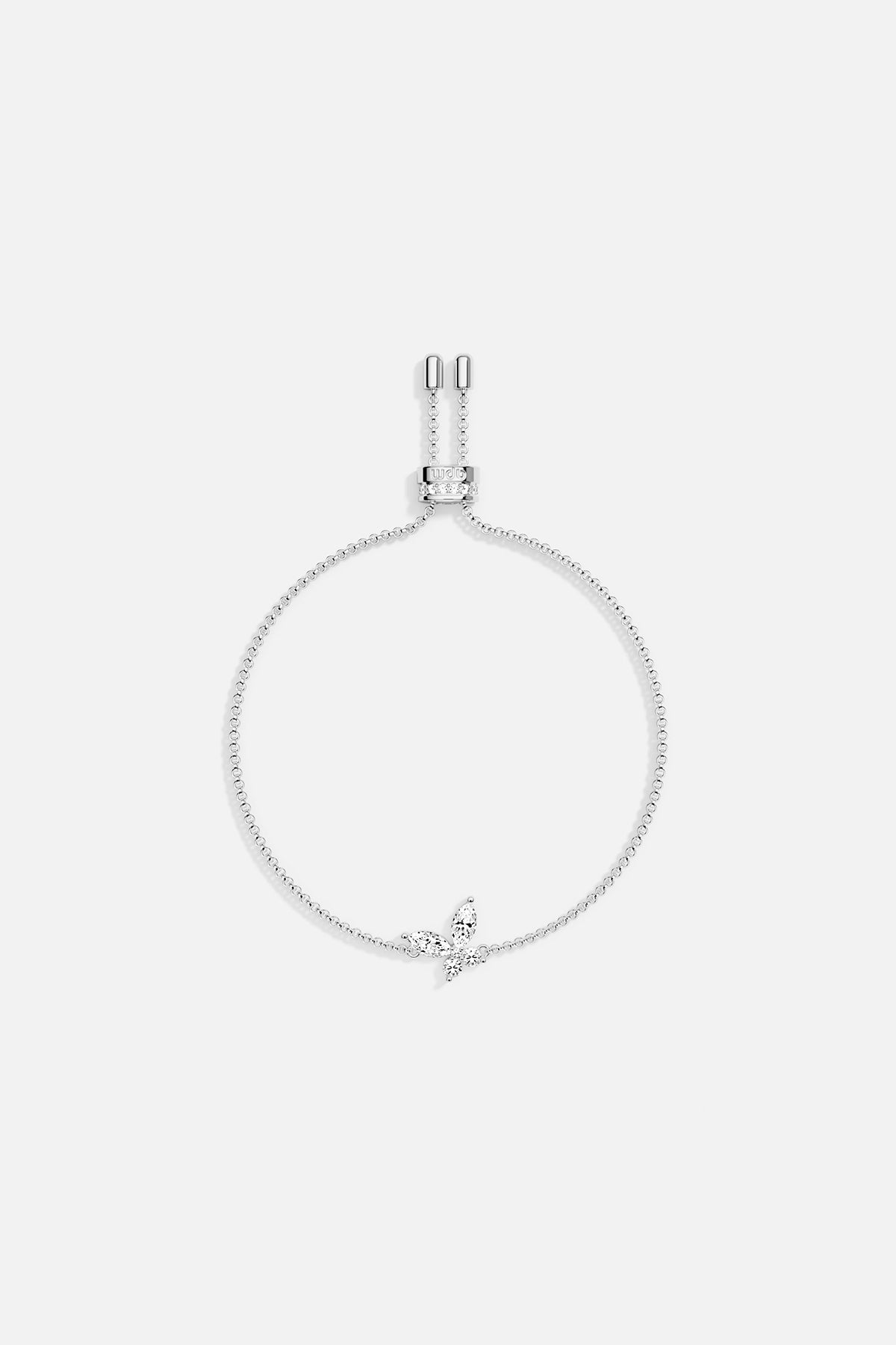 Bracelets APM Monaco; adjustable butterfly bracelet in silvertone