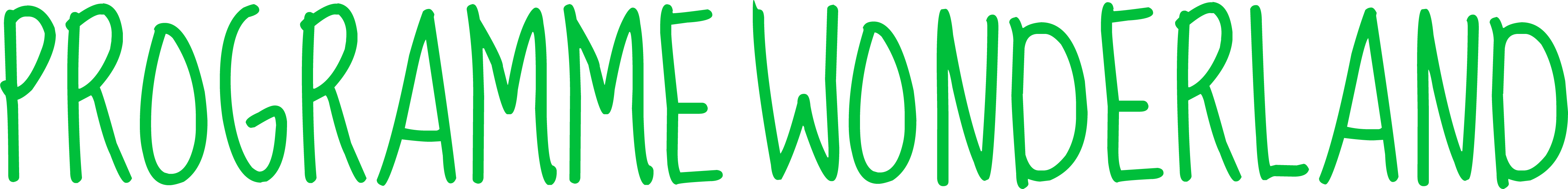 Programme Wonderland Title