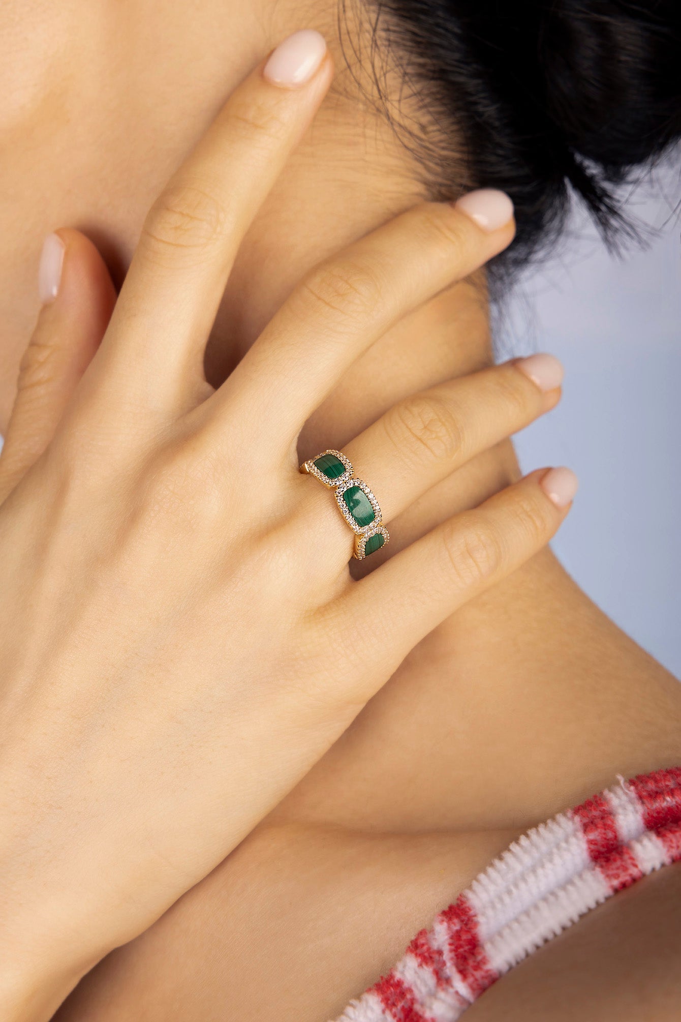 APM MONACO Bague Malachite