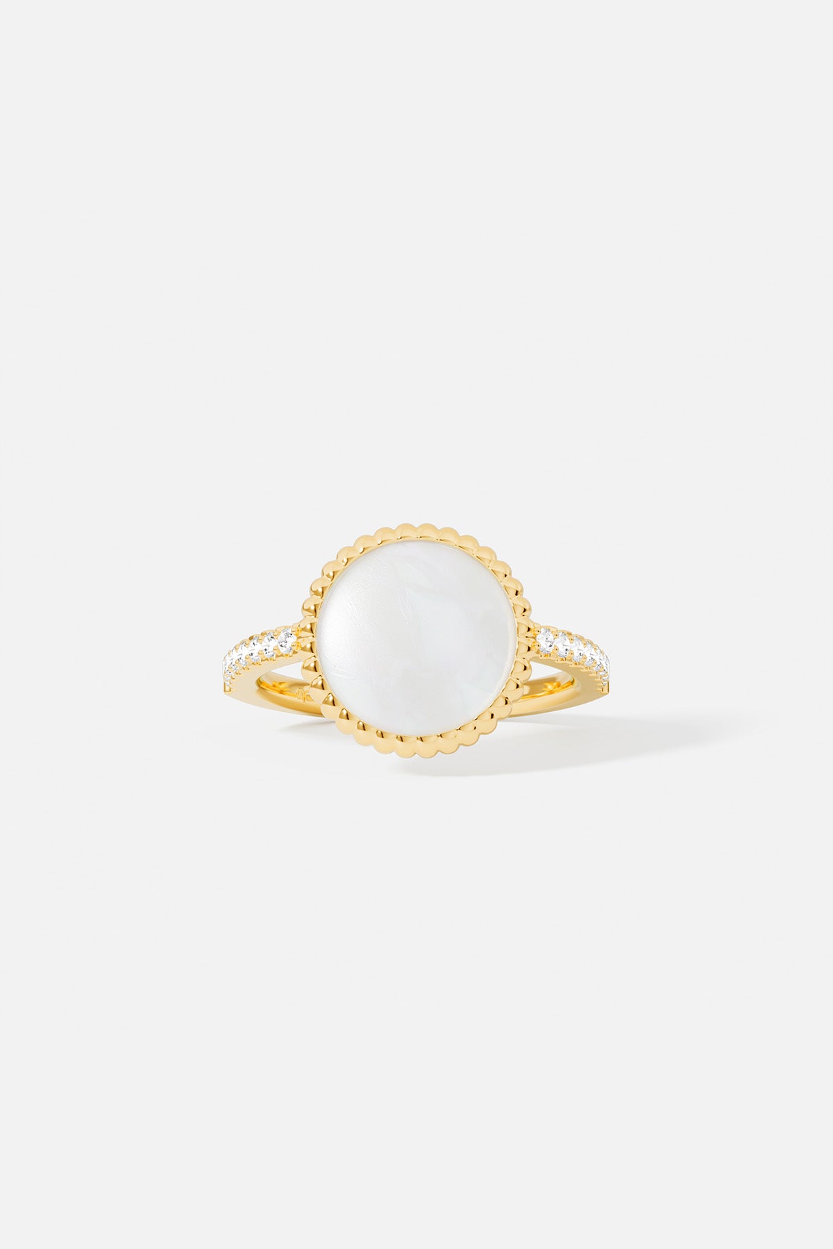 Bague Météorites Nacre