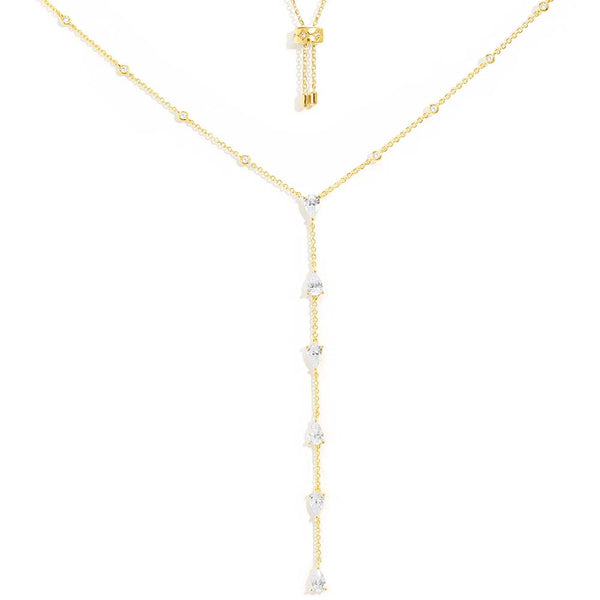 Collier Ajustable Y Poire