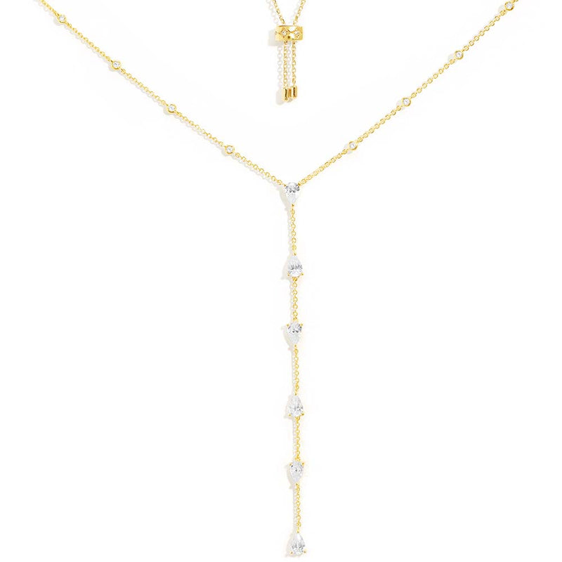 Collier Ajustable Y Poire